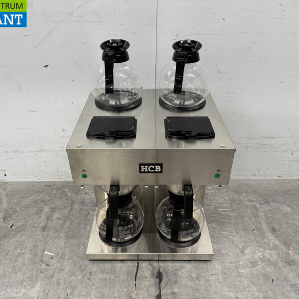 RVS HCB Dubbele Koffiezetapparaat Koffiemachine 2 x 1,8 liter 230V Horeca