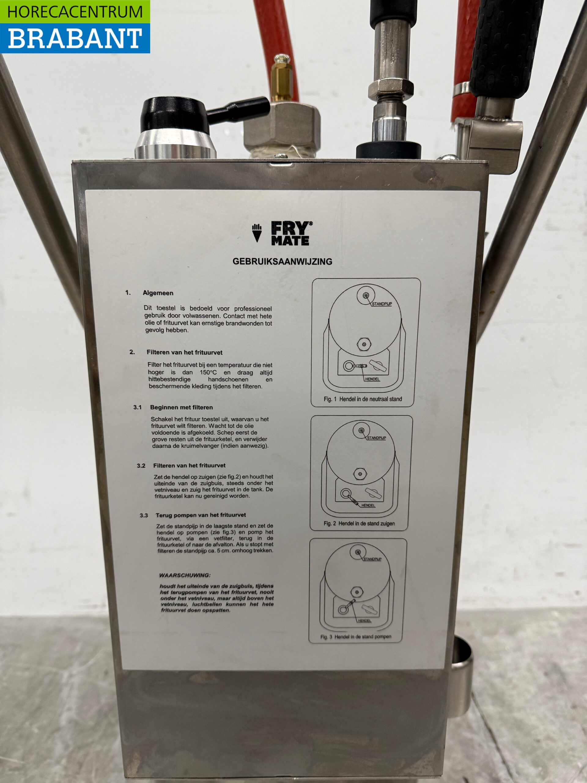 RVS FRY MATE Frituurolie Transporter Vetpomp 40 liter Horeca Cafetaria - Afbeelding 5