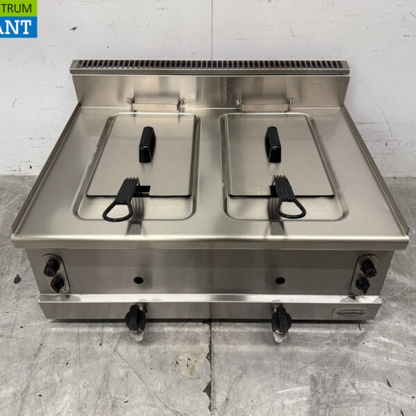 RVS Combisteel Dubbele Friteuse 2 x 8 liter Aardgas Horeca