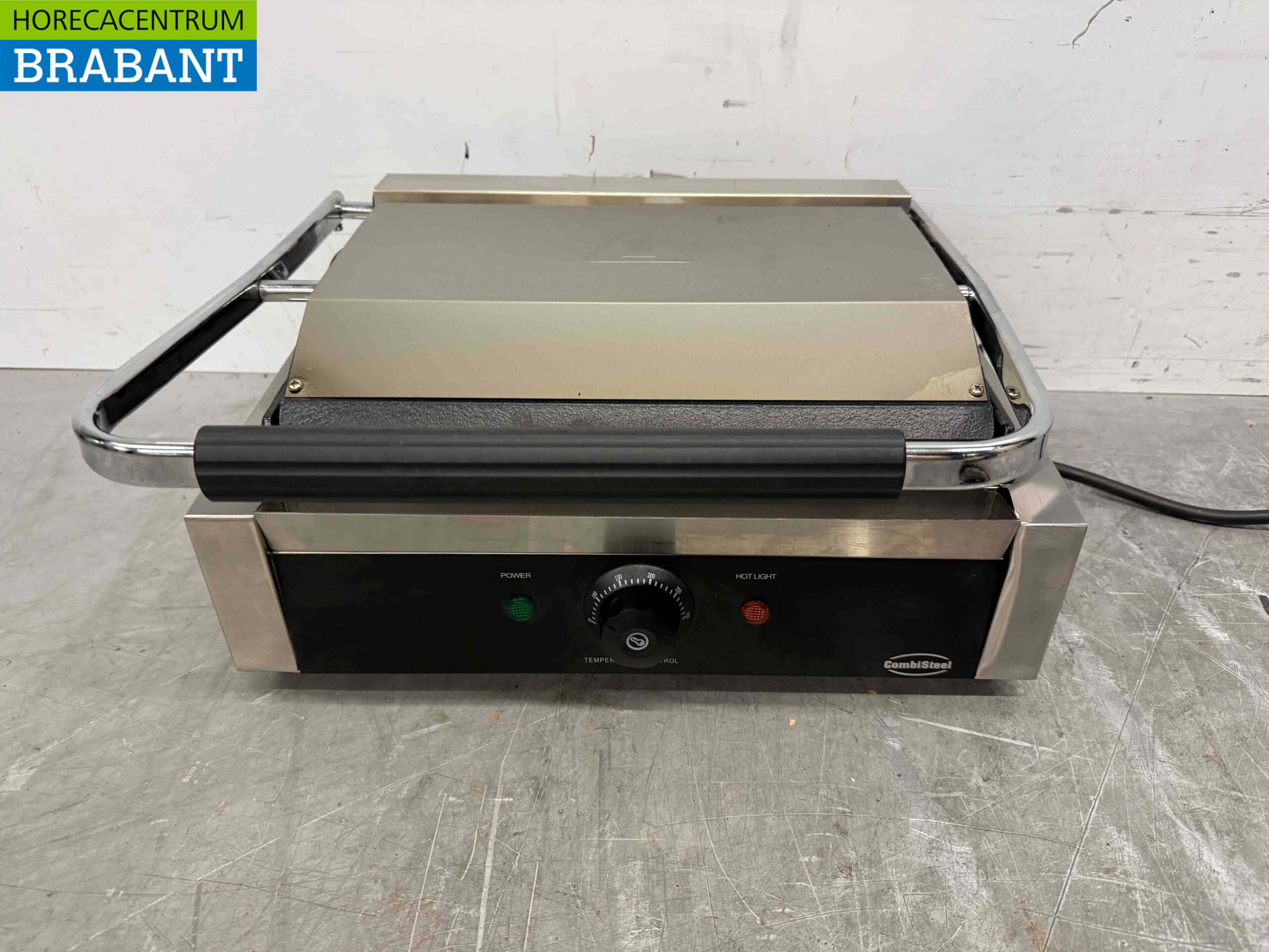 RVS Combisteel Contactgrill Paninigrill Geribbeld 230V Horeca