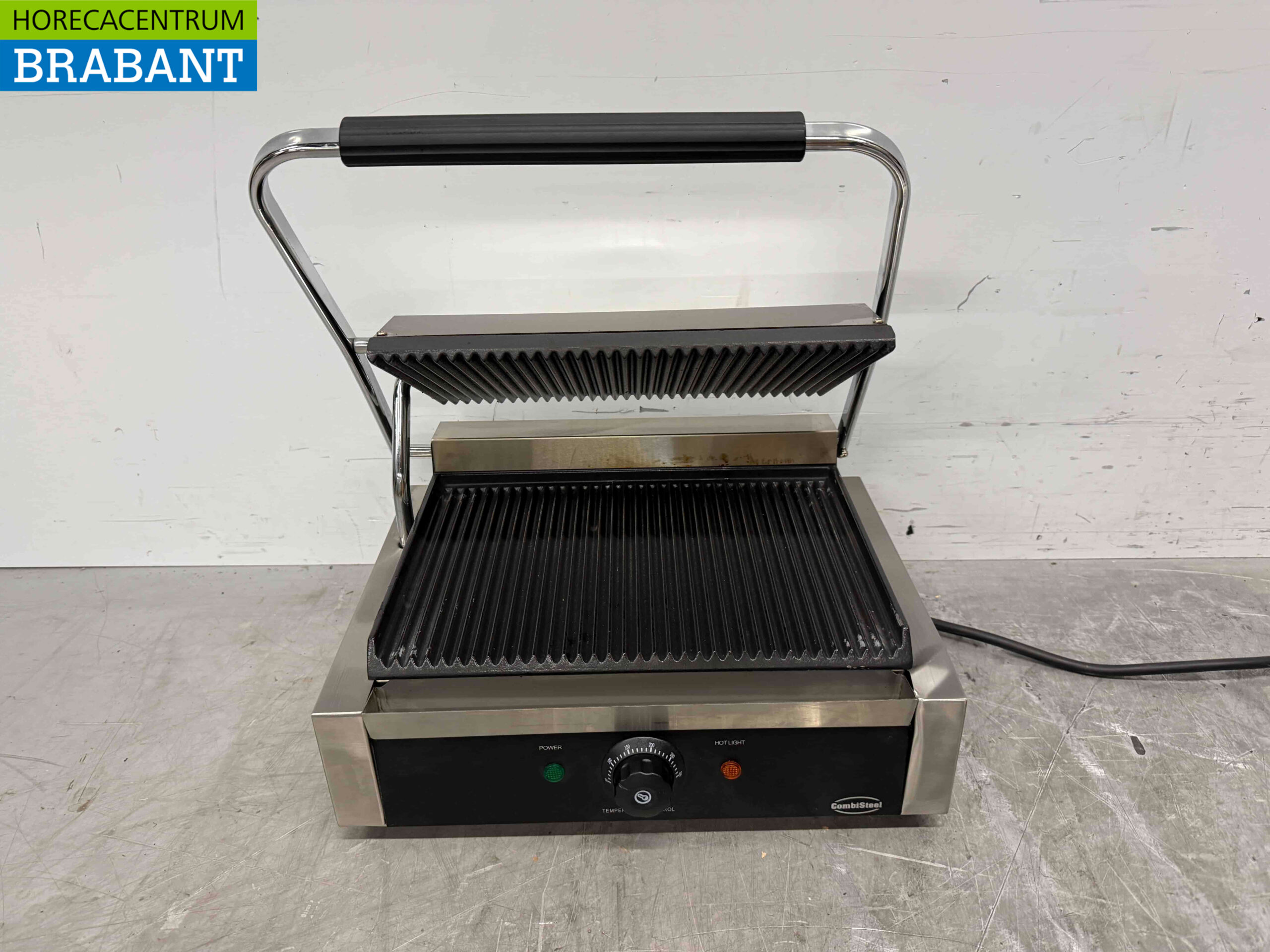 RVS Combisteel Contactgrill Paninigrill Geribbeld 230V Horeca - Afbeelding 4
