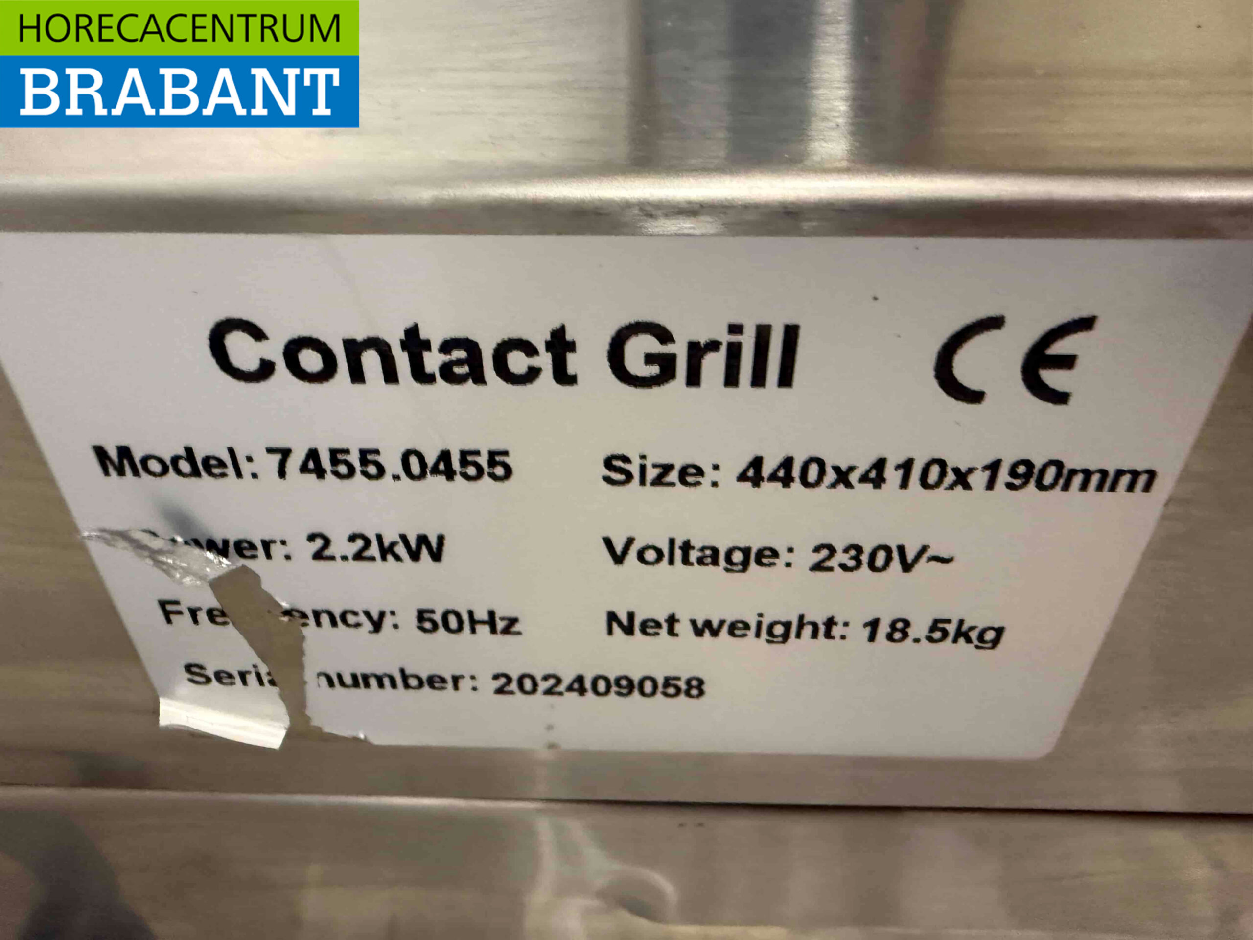 RVS Combisteel Contactgrill Paninigrill Geribbeld 230V Horeca - Afbeelding 5