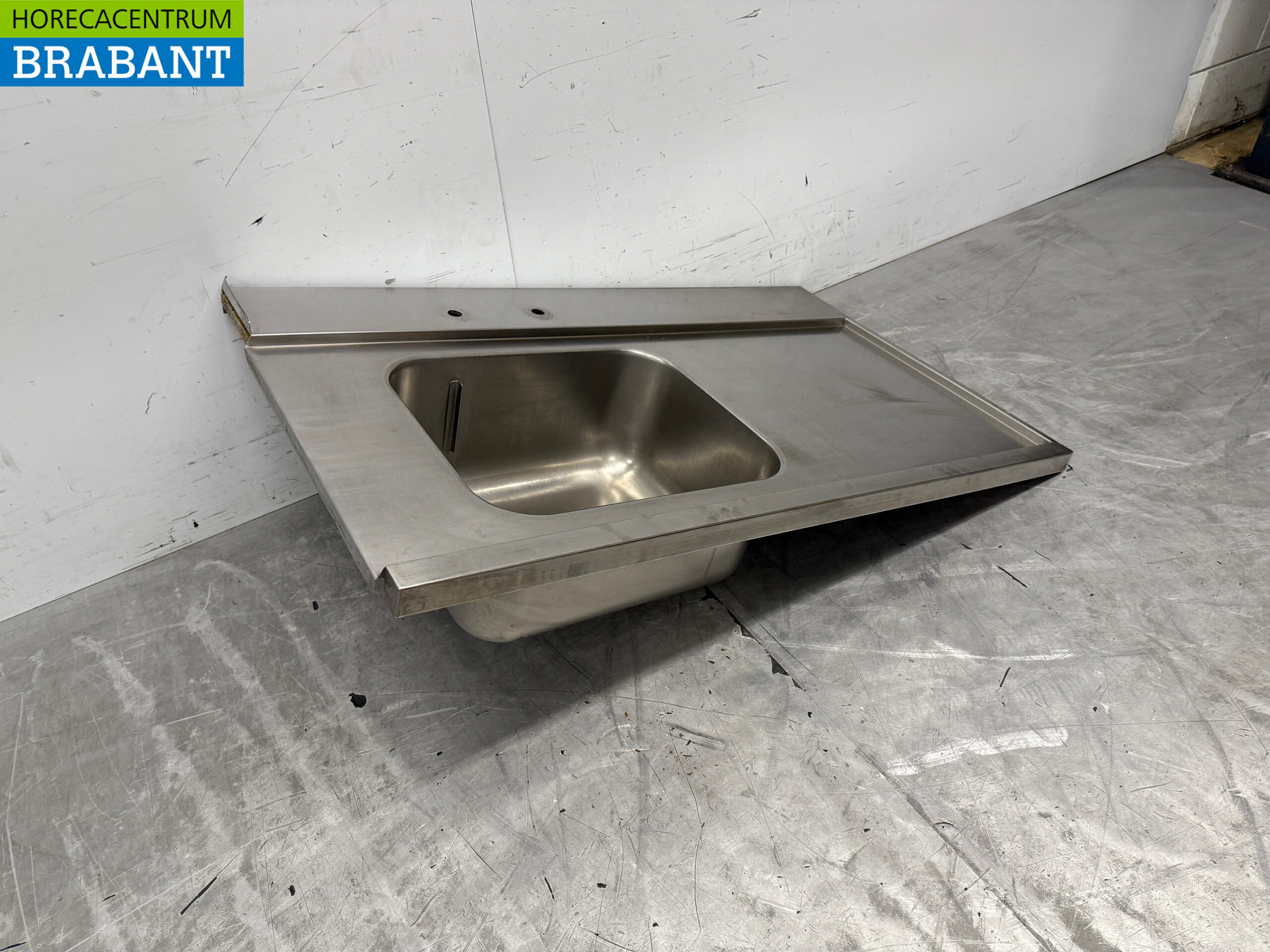 RVS Aanvoerblad Spoelbak 121 x 72 cm Horeca - Afbeelding 3