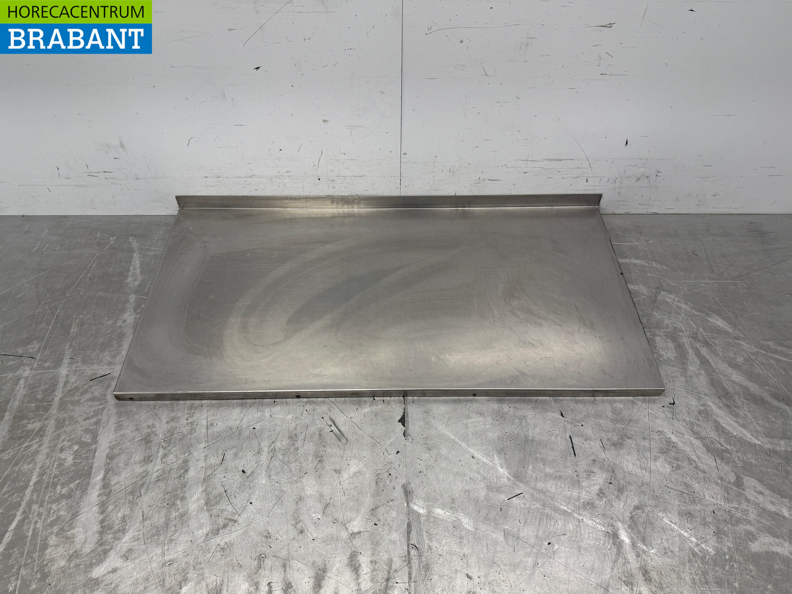 RVS Werkblad Opstaande rand 138,5 x 70 cm Horeca
