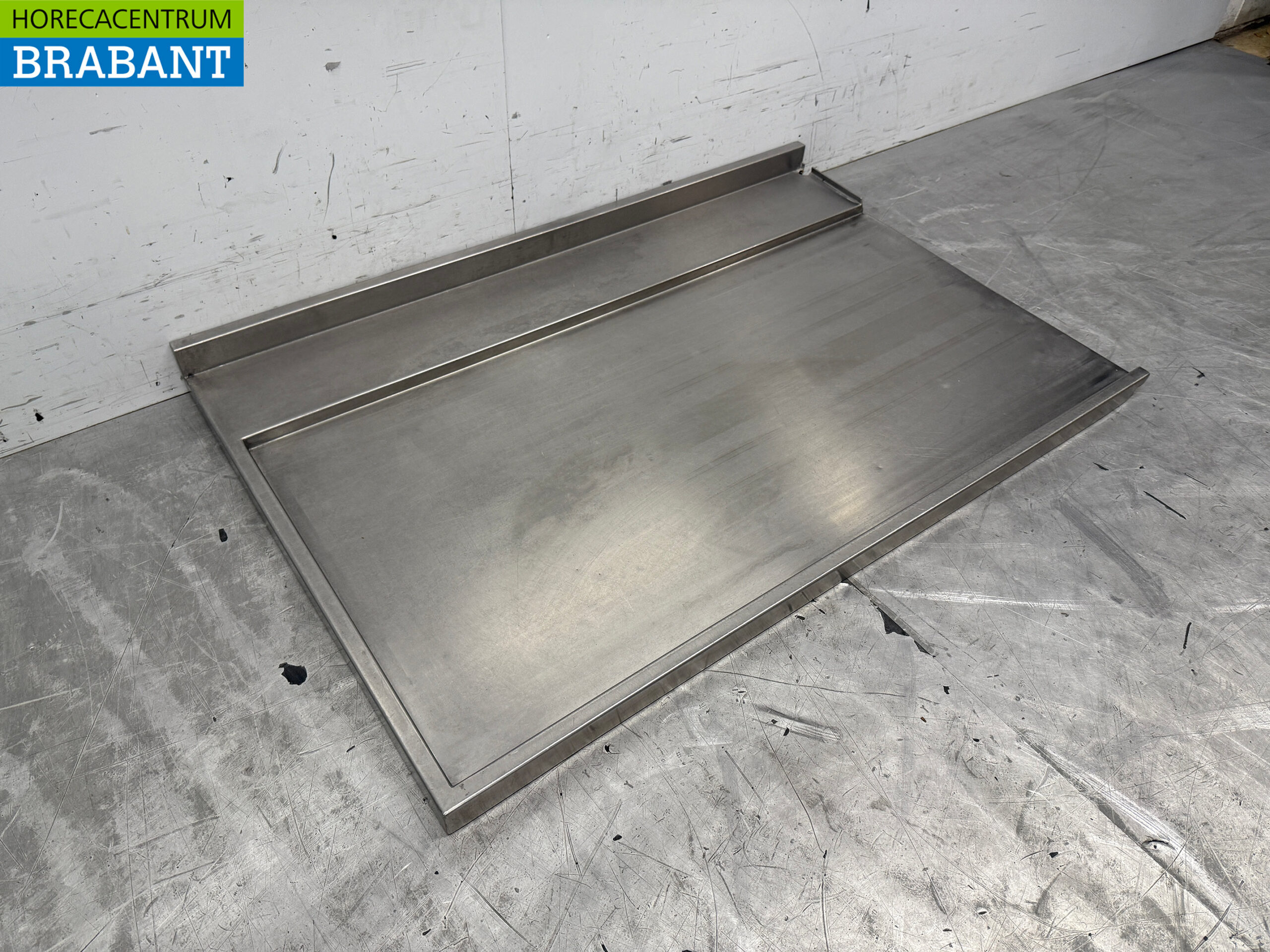 RVS Afvoerblad ten behoeve van doorschuifvaatwasser 105,5 x 70 cm Horeca - Afbeelding 3