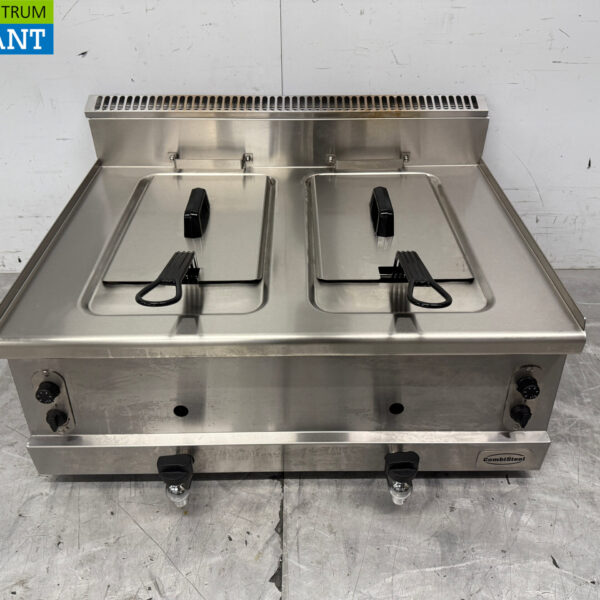 RVS Combisteel Dubbele Friteuse 2 x 8 liter GAS Horeca