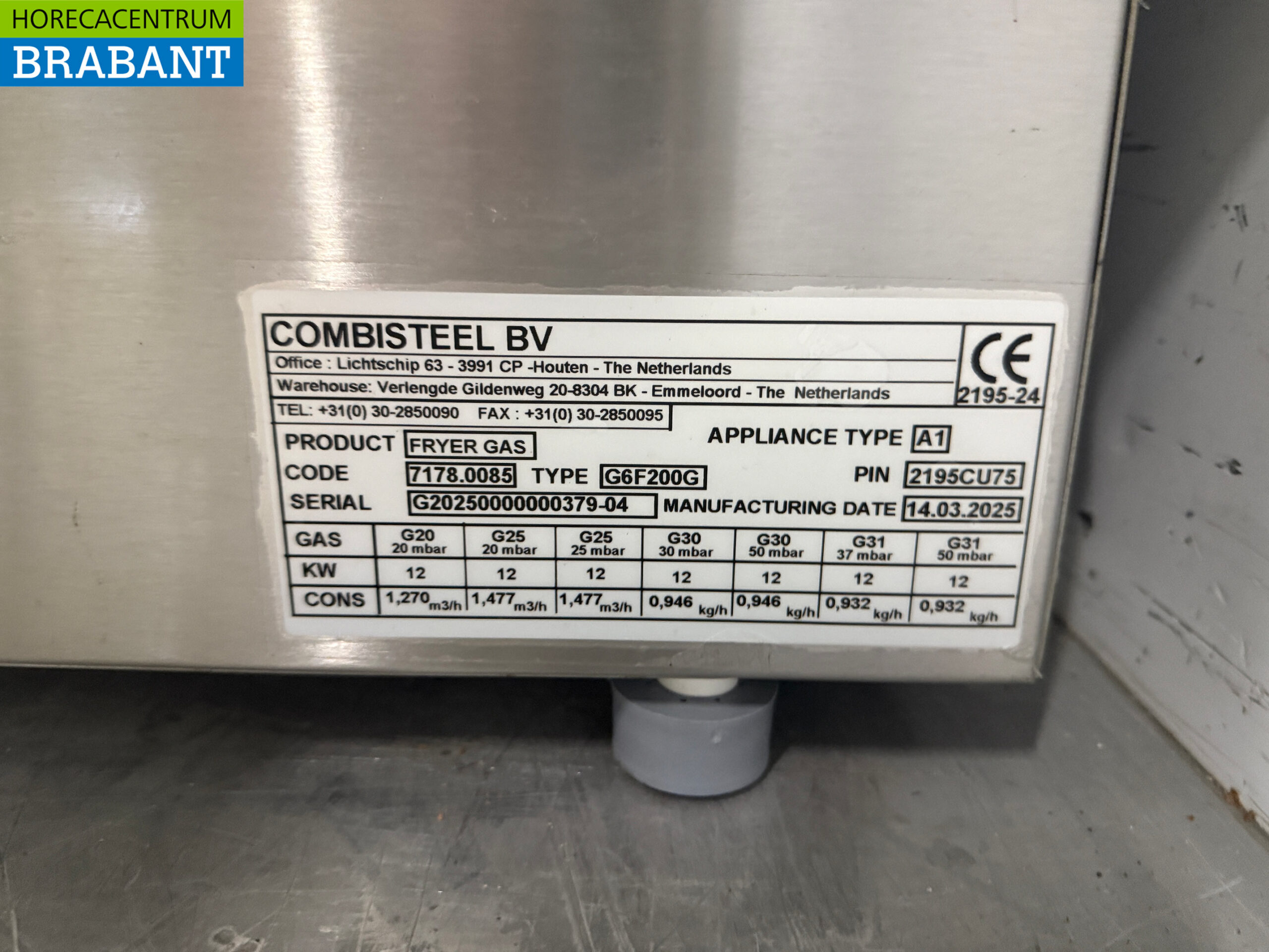 RVS Combisteel Dubbele Friteuse 2 x 8 liter GAS Horeca - Afbeelding 5