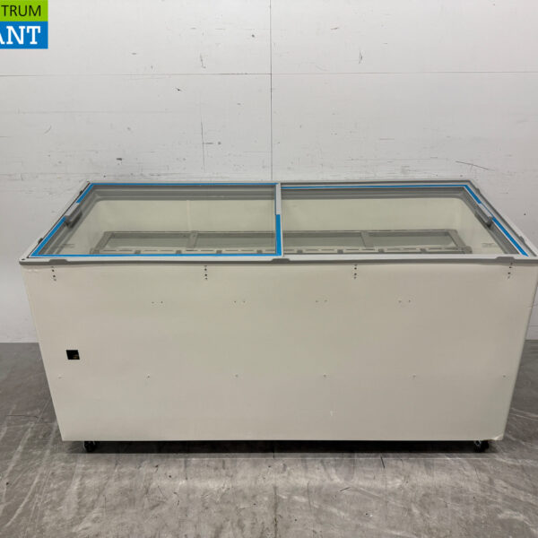 Verrijdbare Combisteel Cuba Schepijsvitrine 13 bakken 230V Horeca