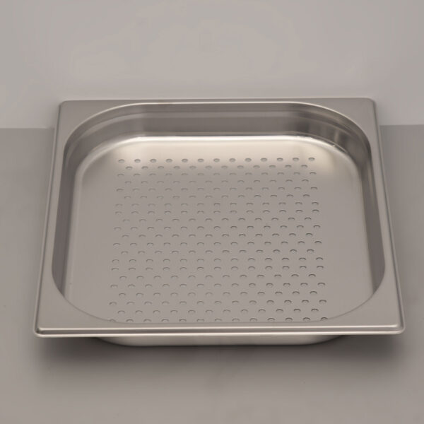 RVS Geperforeerde Gastronorm Bak GN Bak 2/3 GN Diepte 40 mm Horeca