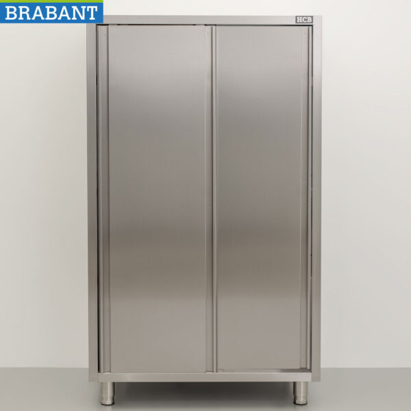 HCB RVS Servieskast Werkkast Kast 2 schuifdeuren Premium-line 100 cm Horeca