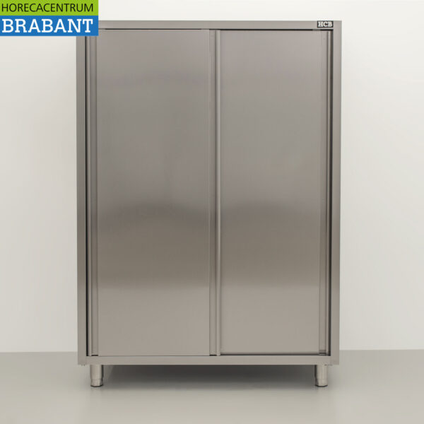 RVS HCB Servieskast Werkkast Kast 2 schuifdeuren Premium-line 120 cm Horeca