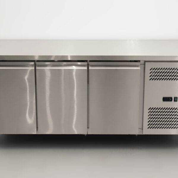 RVS Vrieswerkbank 3 deuren 1/1 gastronorm 179,5 cm Horeca