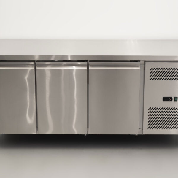 RVS Vrieswerkbank 3 deuren 1/1 gastronorm 179,5 cm Horeca
