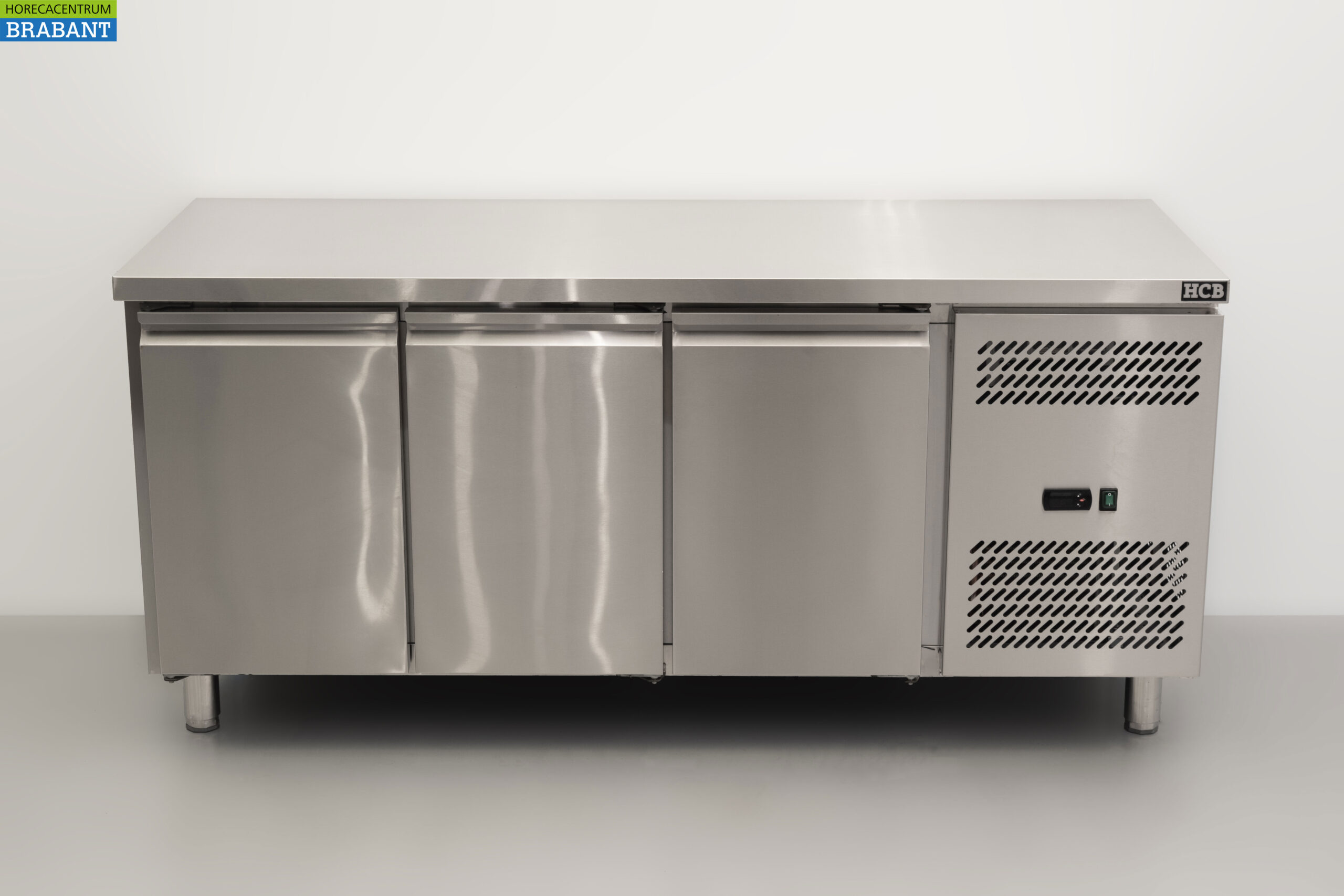 RVS Vrieswerkbank 3 deuren 1/1 gastronorm 179,5 cm Horeca