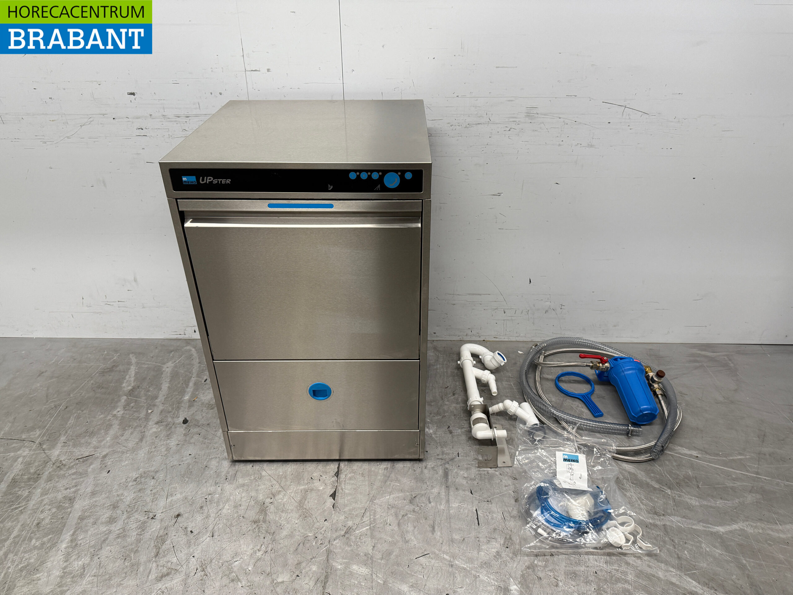 RVS Meiko Upster Vaatwasser met afvoerpomp 400V Horeca