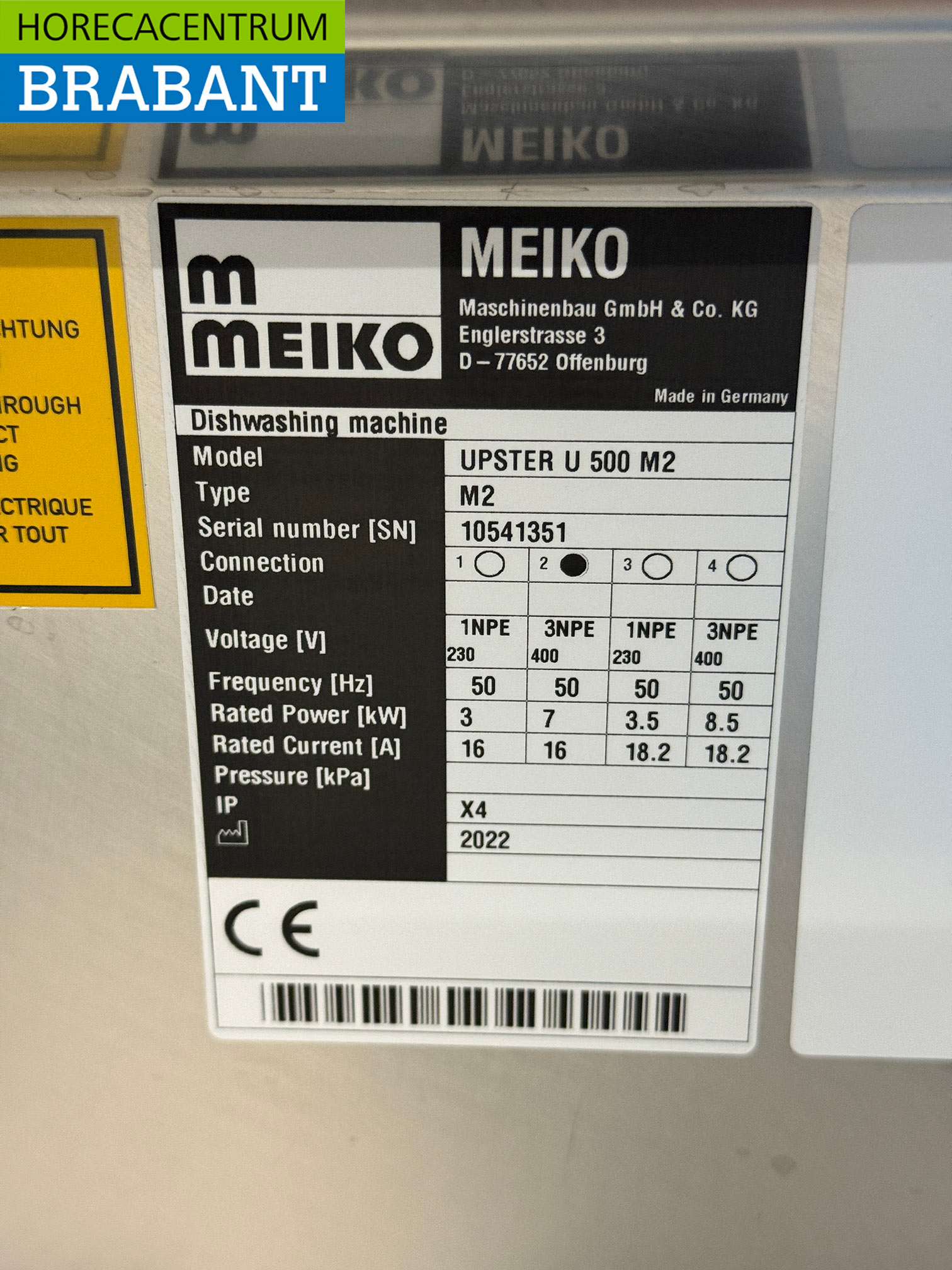 RVS Meiko Upster Vaatwasser met afvoerpomp 400V Horeca - Afbeelding 13