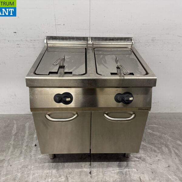 RVS Electrolux Dubbele Friteuse 2 x 15 liter GAS Horeca