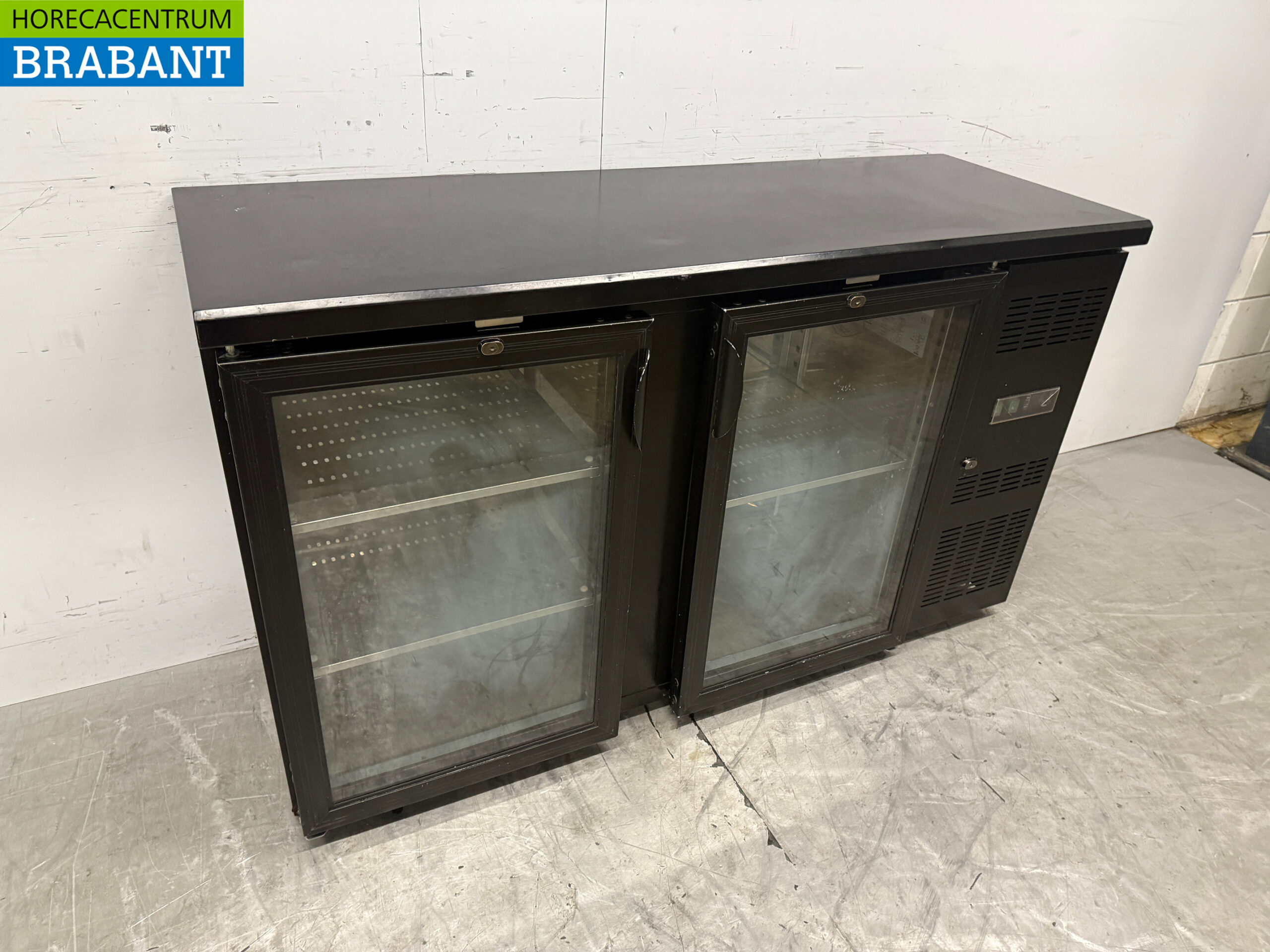 Saro Barkoeling 2 Glazen Klapdeuren 146 cm 230V Horeca - Afbeelding 3