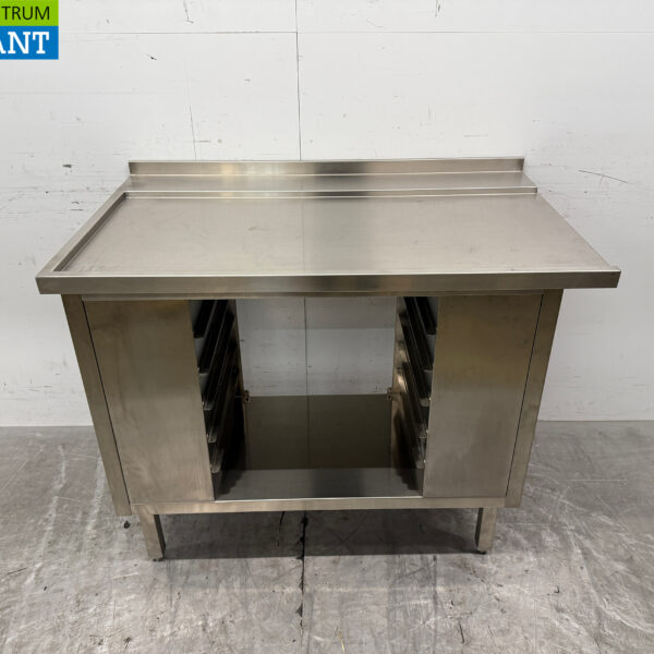 RVS Afvoertafel T.B.V. Doorschuifvaatwasser 114,5 x 70,5 x 93 cm Horeca