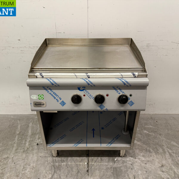RVS Combisteel Gladde Bakplaat 80 cm 400V Horeca