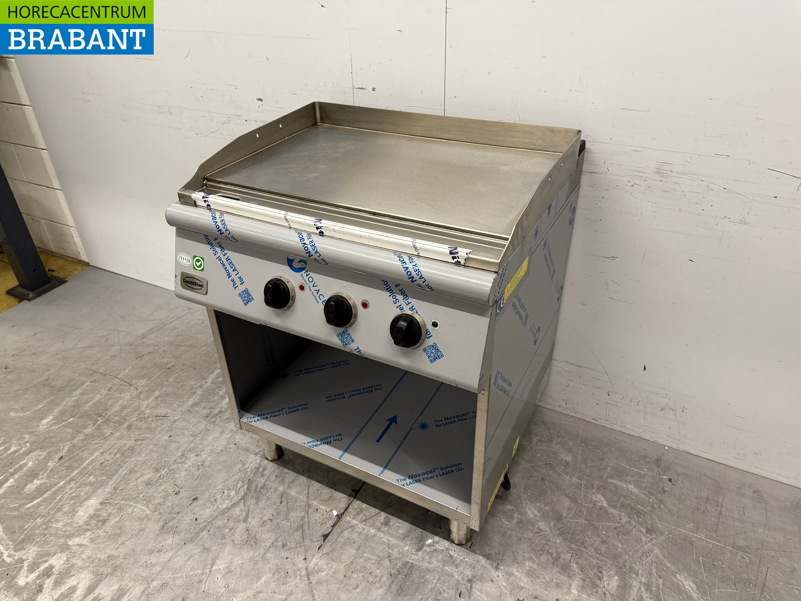 RVS Combisteel Gladde Bakplaat 80 cm 400V Horeca - Afbeelding 2