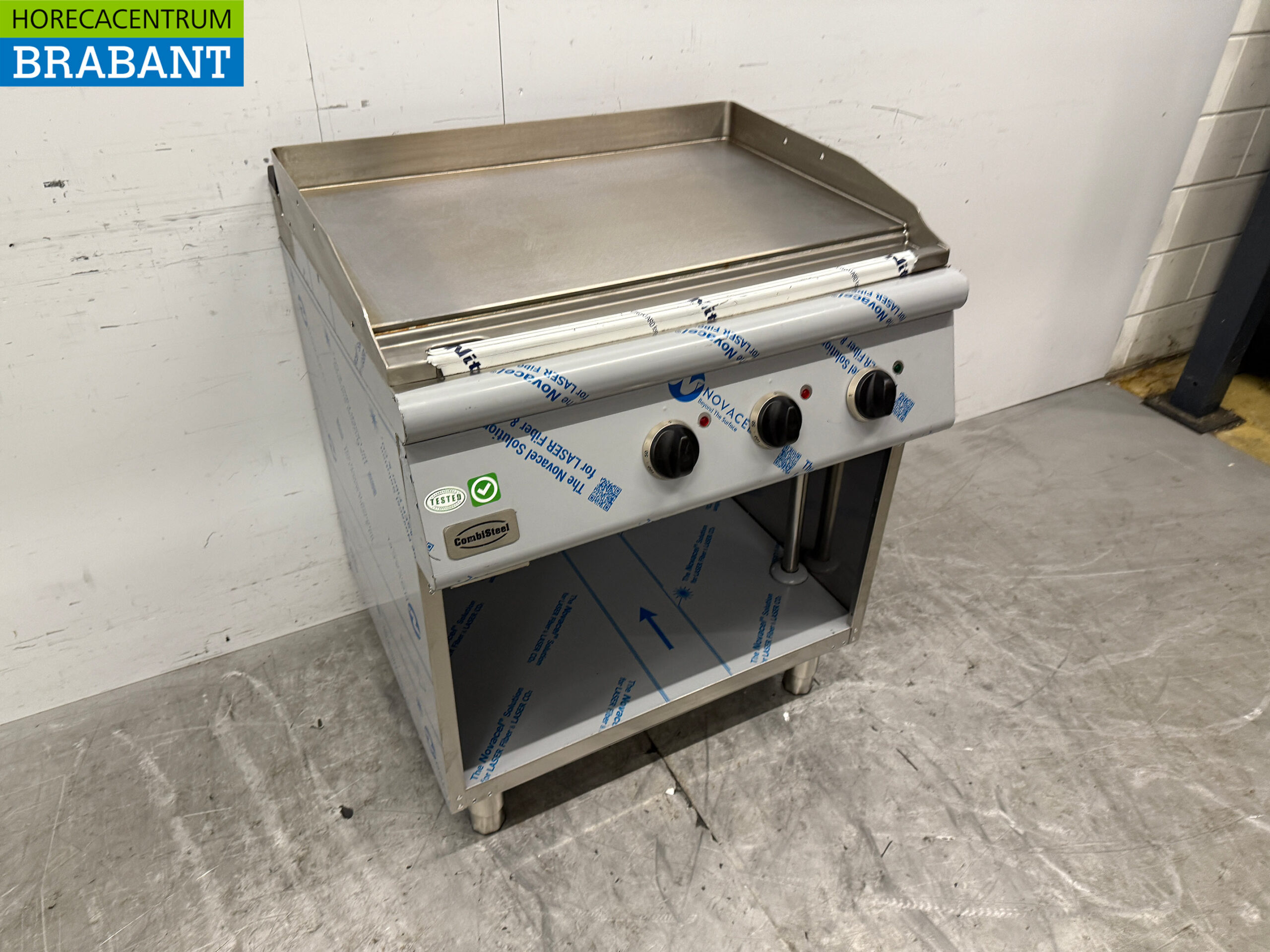 RVS Combisteel Gladde Bakplaat 80 cm 400V Horeca - Afbeelding 3
