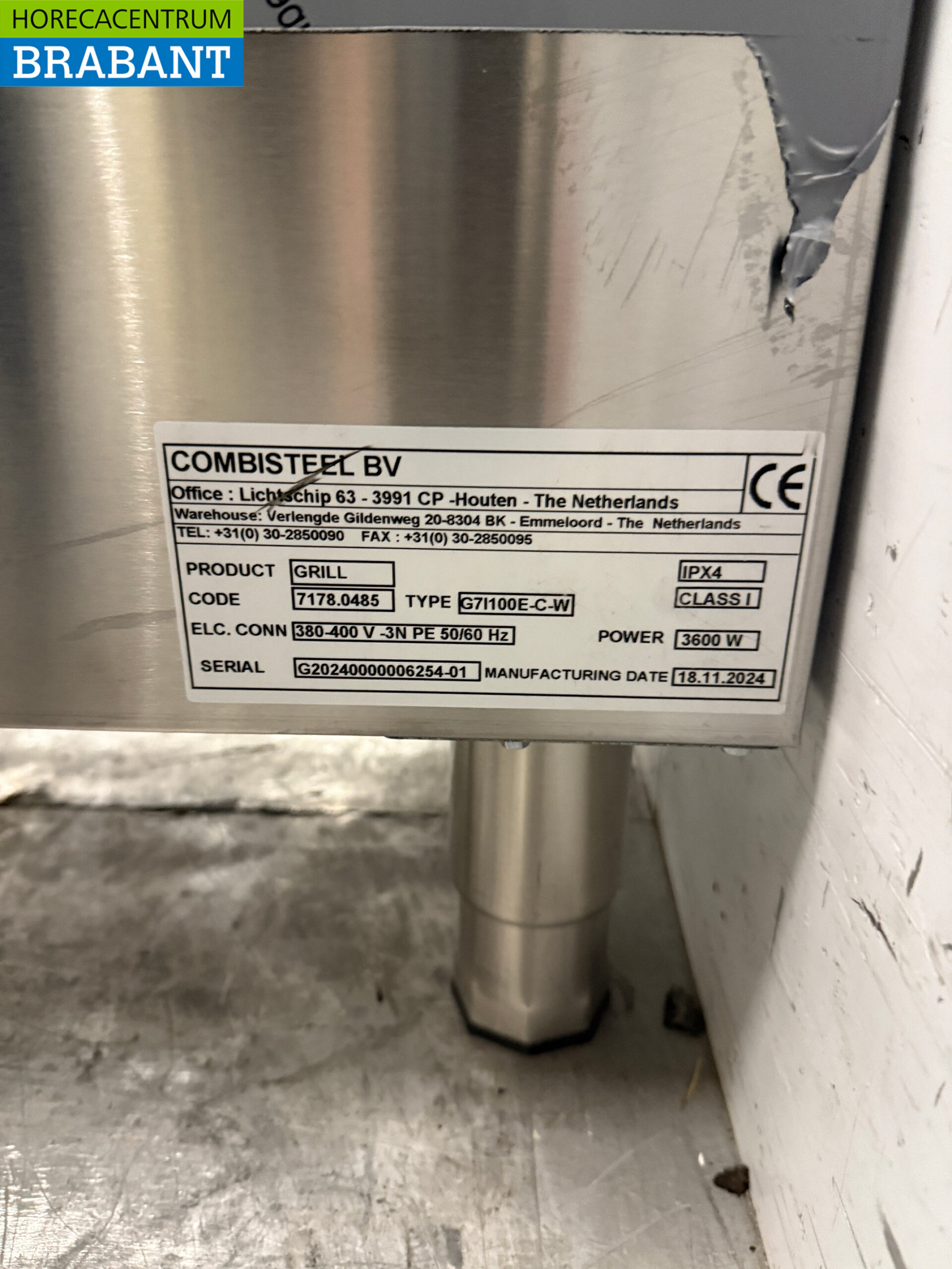 RVS Combisteel Spiegelbakplaat Chroom 40 cm 400V Horeca - Afbeelding 5