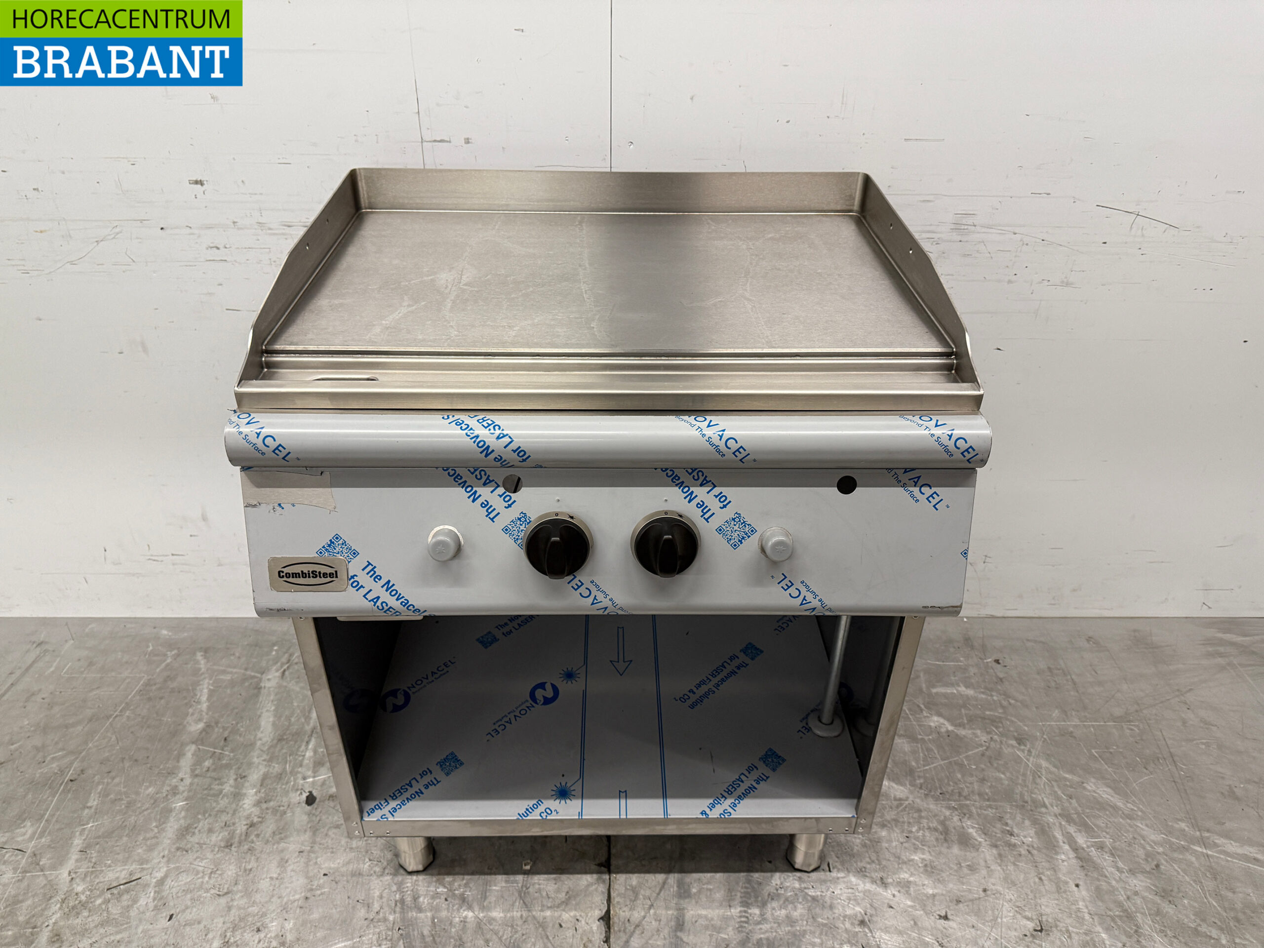 RVS Combisteel Gladde Bakplaat 80 cm GAS Horeca