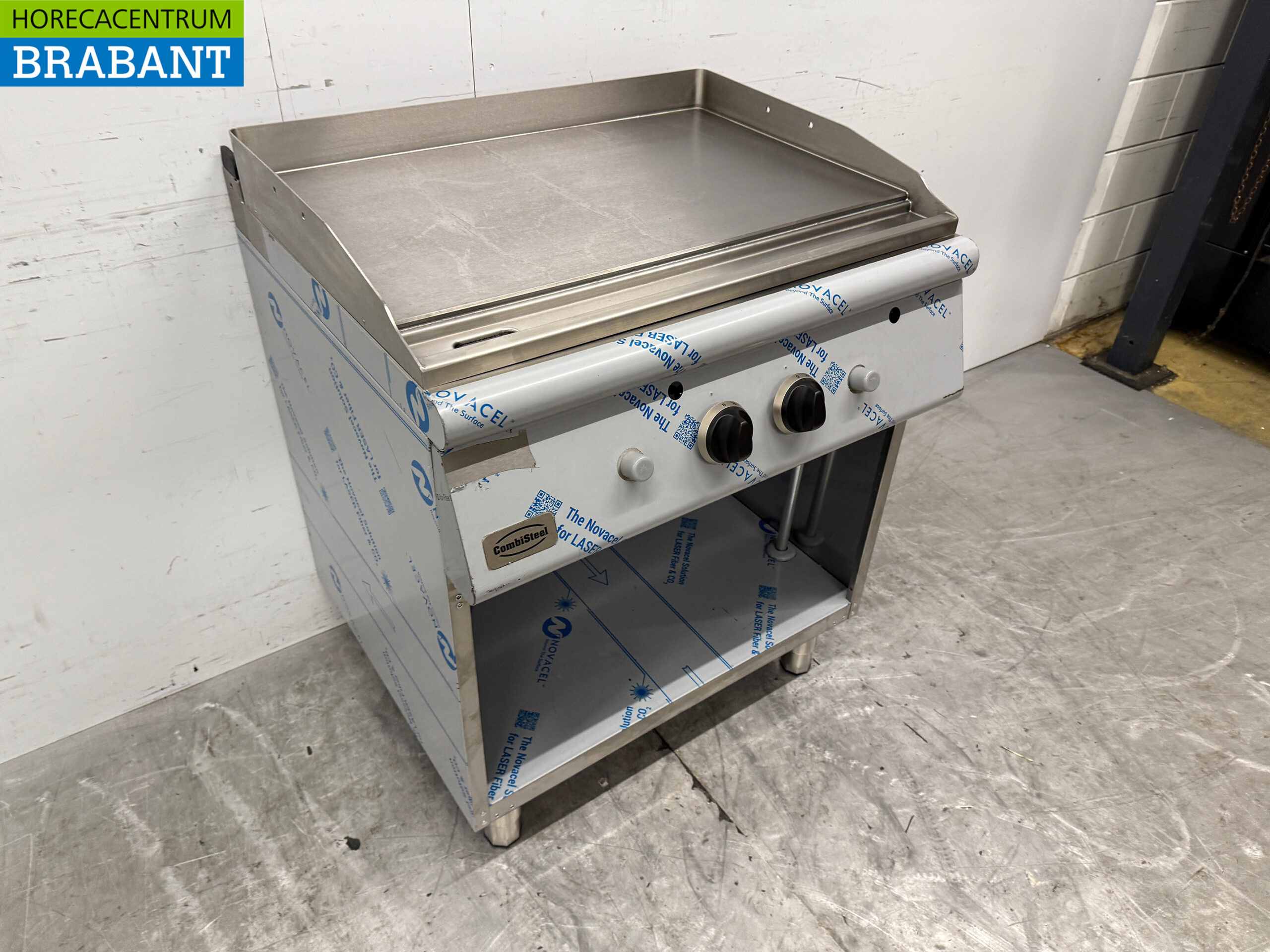 RVS Combisteel Gladde Bakplaat 80 cm GAS Horeca - Afbeelding 3