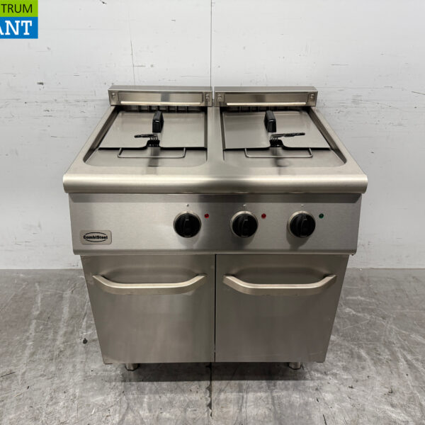 RVS Combisteel Dubbele Friteuse 2 x 18 liter 400V Horeca
