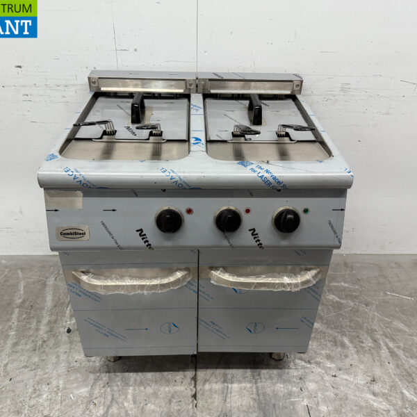 RVS Combisteel Dubbele Friteuse 2 x 18 liter 400V Horeca