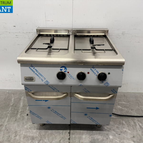 RVS Combisteel Dubbele Friteuse 2 x 18 liter 400V Horeca