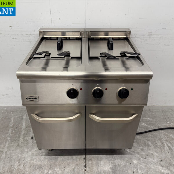 RVS Combisteel Dubbele Friteuse 2 x 18 liter 400V Horeca