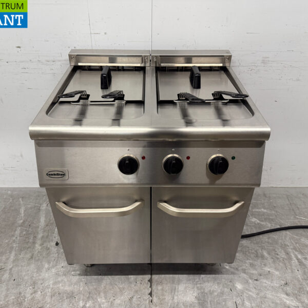 RVS Combisteel Dubbele Friteuse 2 x 18 liter 400V Horeca