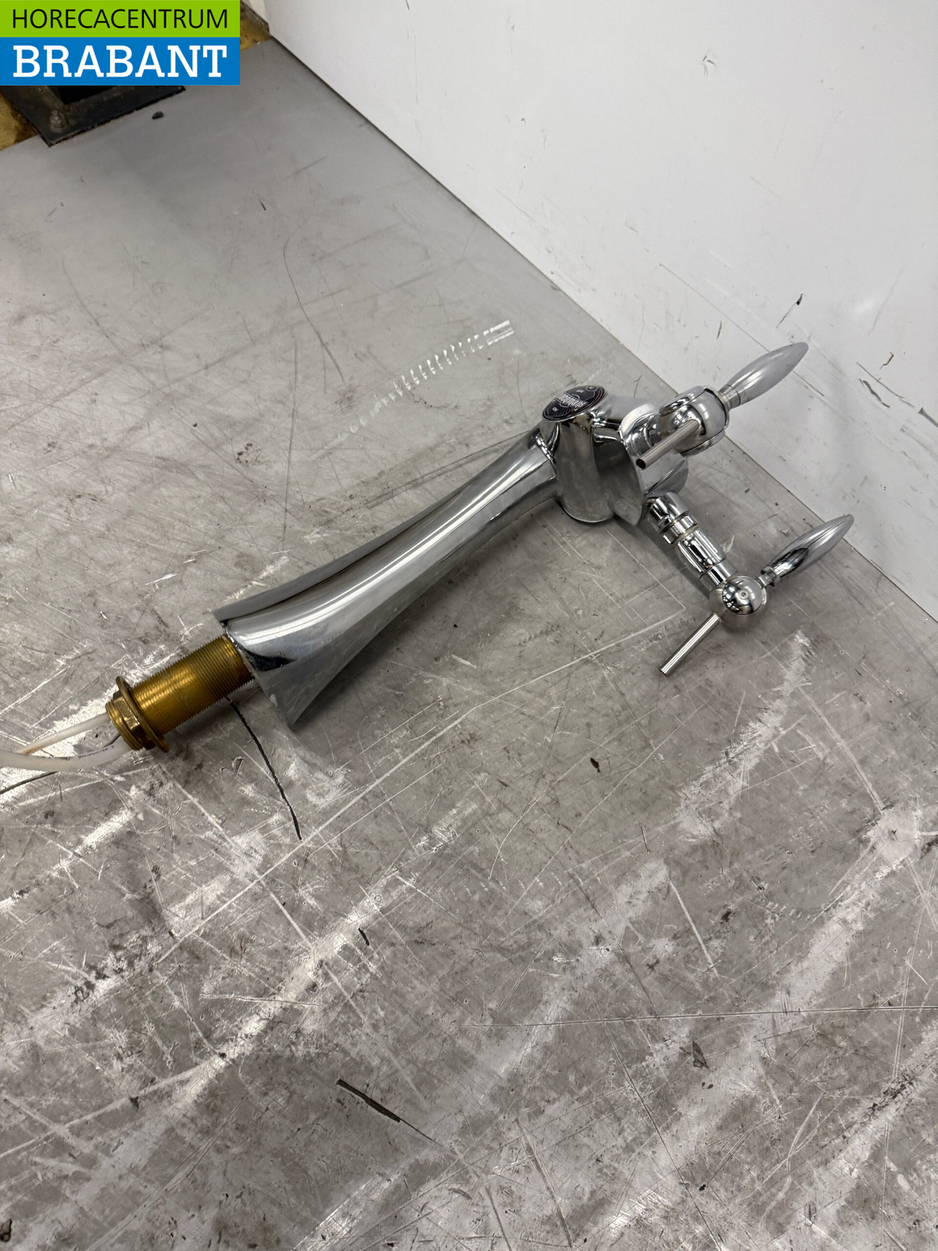 RVS Biertap Tapkraan Tapzuil 2 Kranen Horeca Cafe - Afbeelding 2