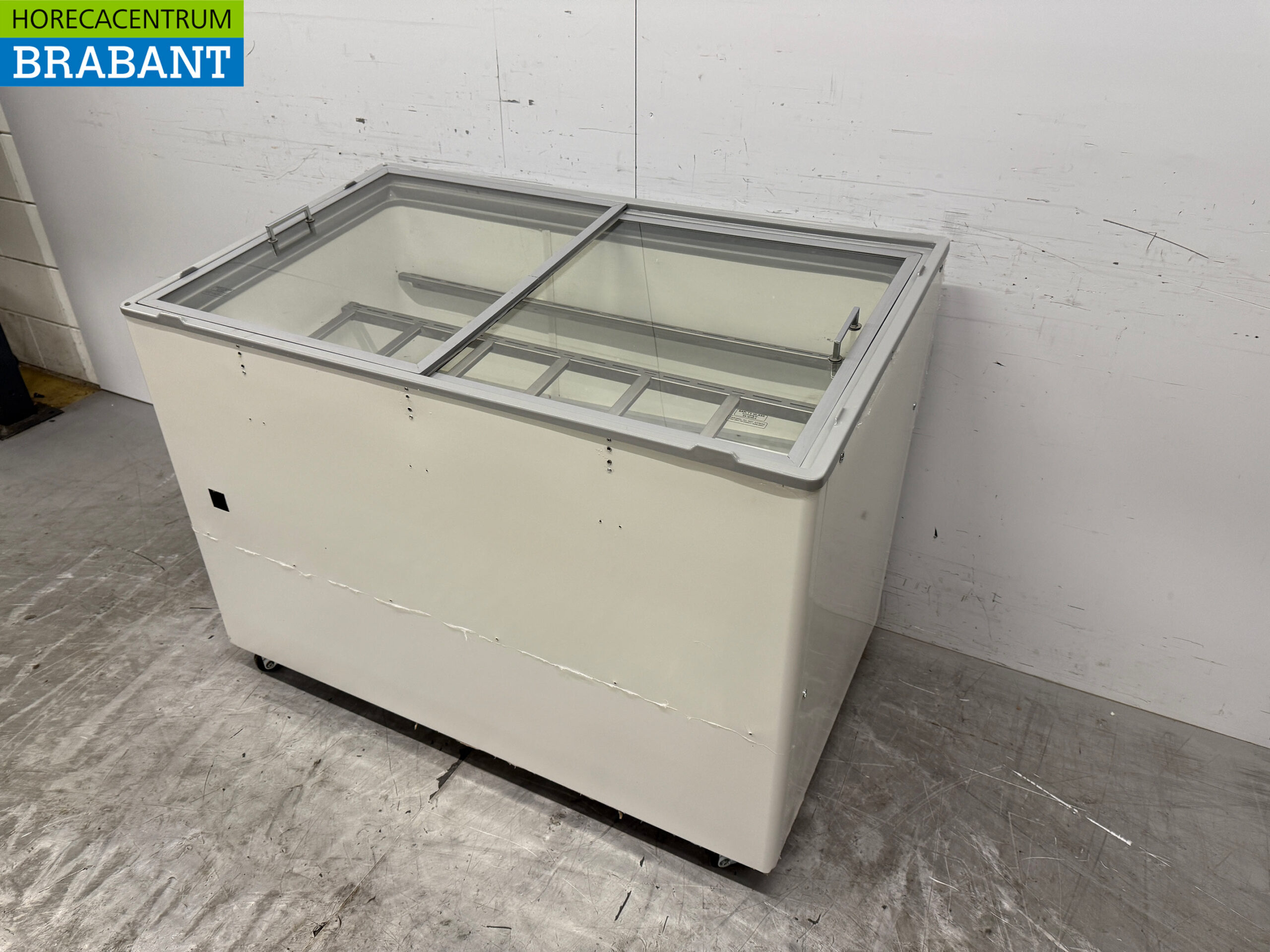 Verrijdbare Combisteel Ibiza Schepijsvitrine 8 bakken 230V Horeca - Afbeelding 2