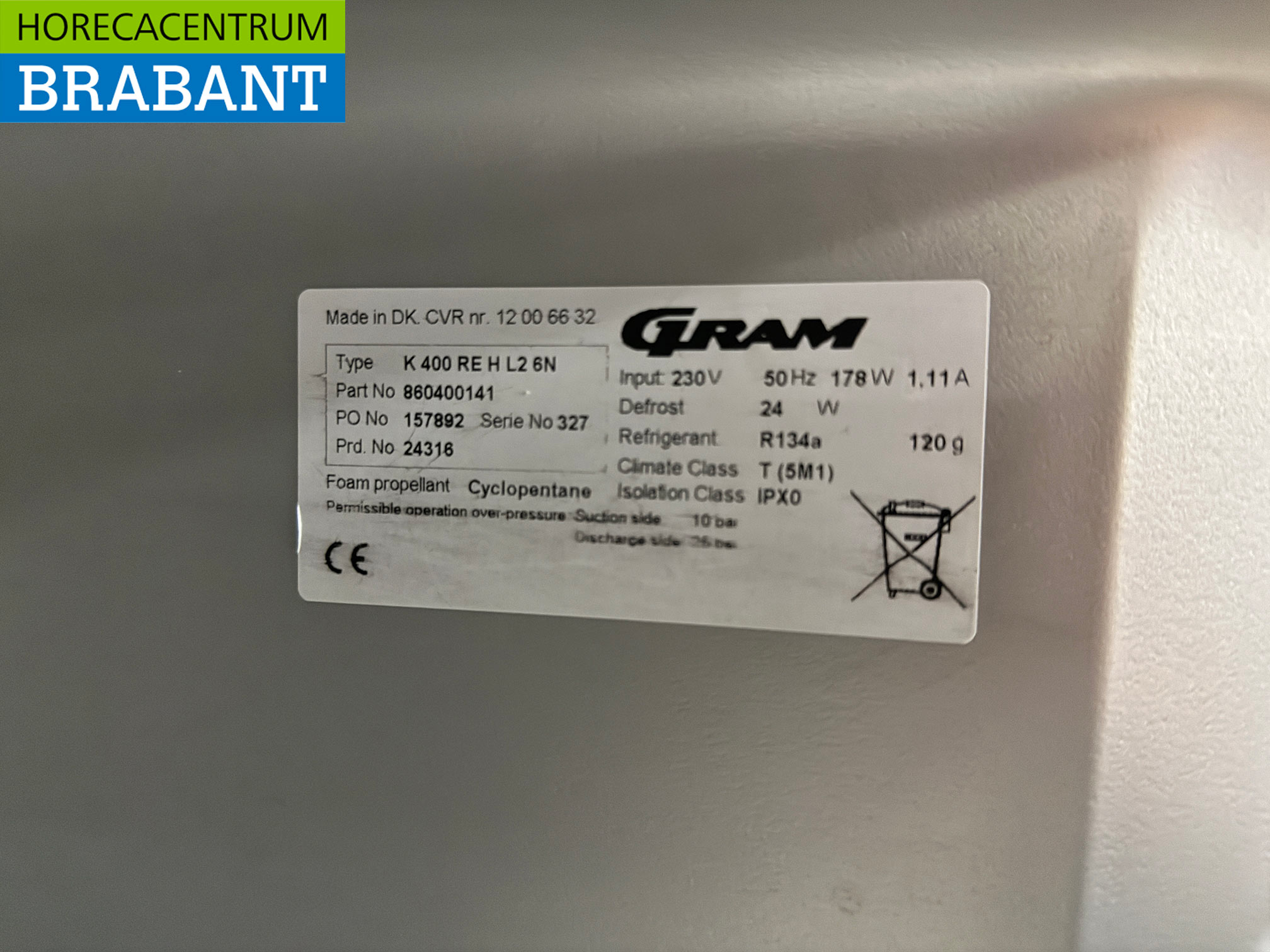 RVS Gram Koeling 346 liter 230V Horeca - Afbeelding 5