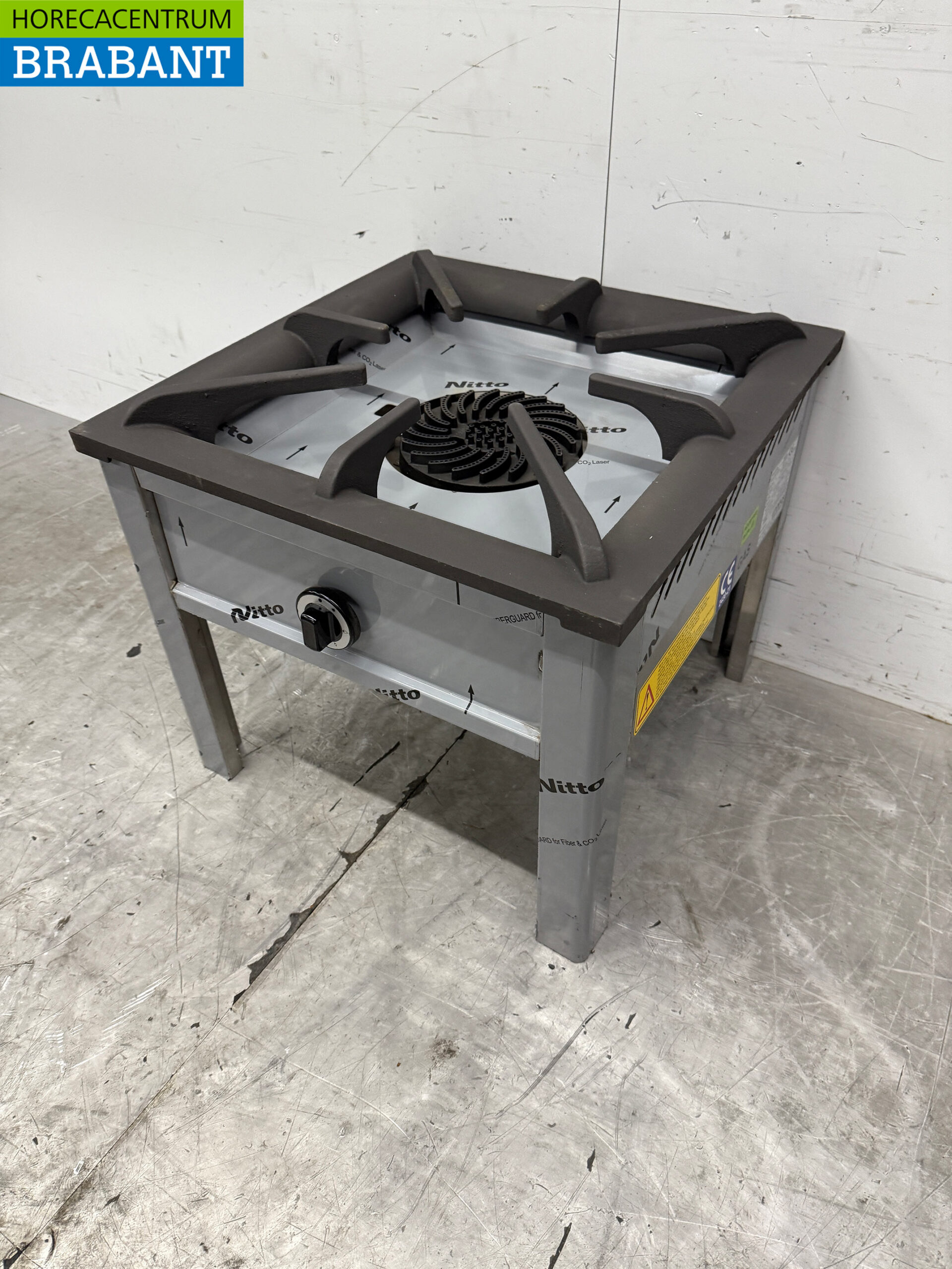 RVS Hokker Wokbrander Wok 8 kW Horeca - Afbeelding 2