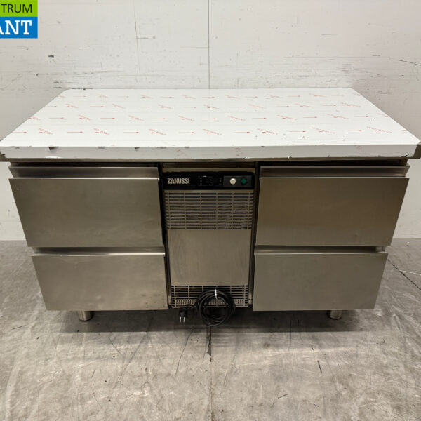 RVS Zanussi Koelwerkbank 4 Laden 127,5 cm 230v Horeca