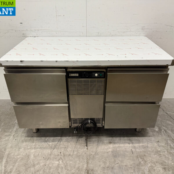 RVS Zanussi Koelwerkbank 4 Laden 127,5 cm 230v Horeca