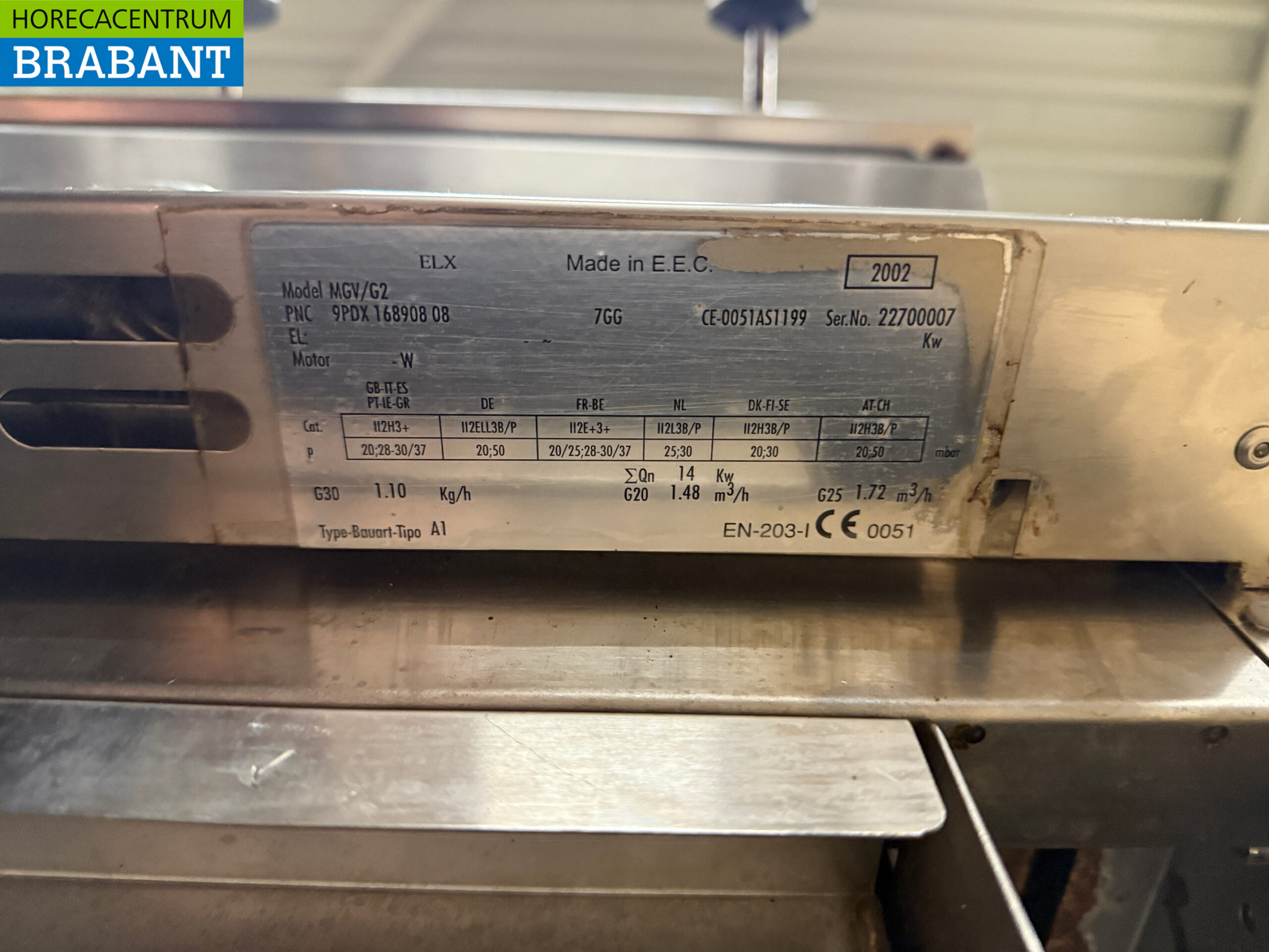 RVS Zanussi Lavagrill Grill 70 cm GAS Horeca - Afbeelding 6