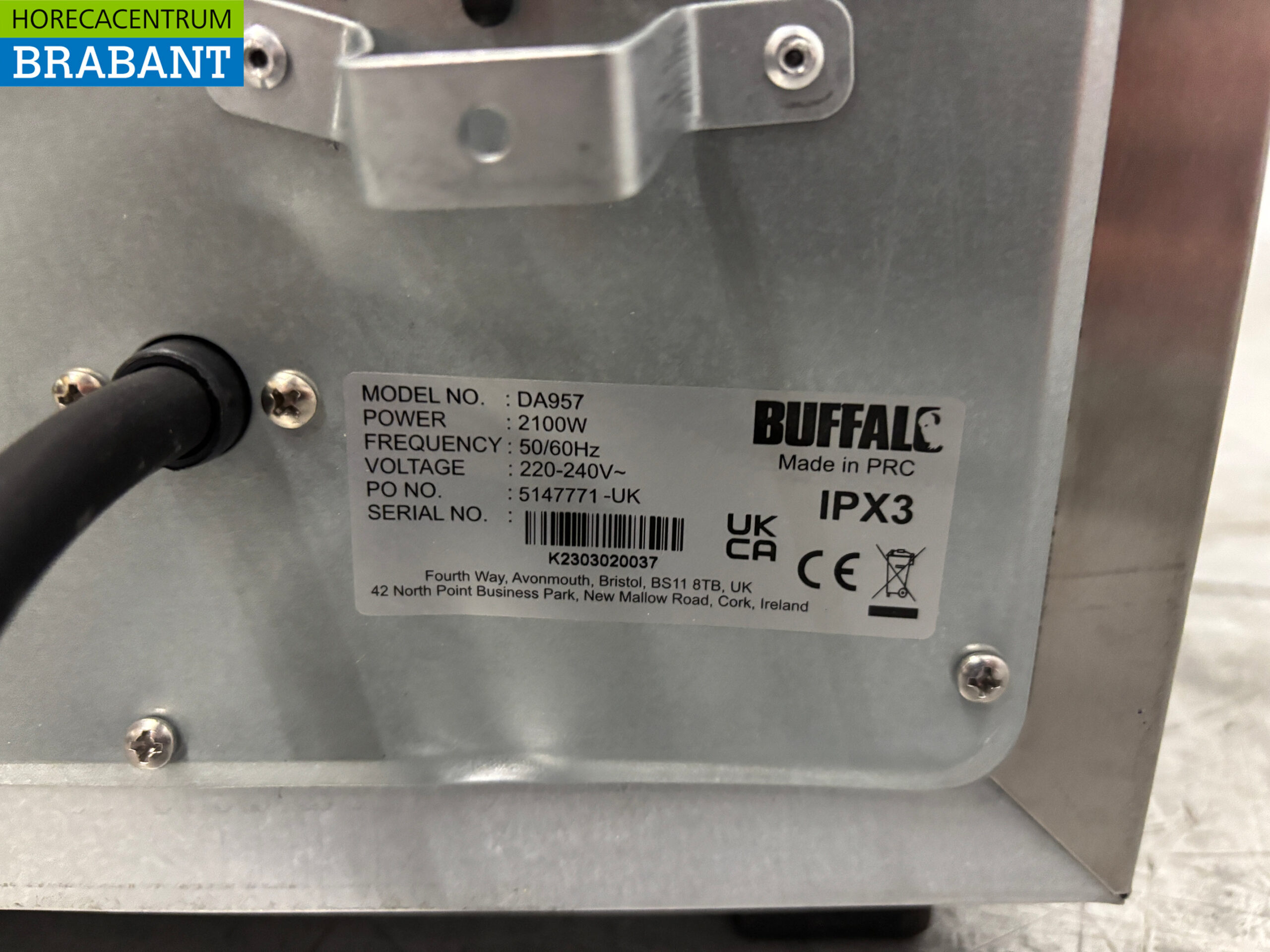 RVS Buffalo Hetelucht Oven 21 liter 230V Horeca - Afbeelding 5