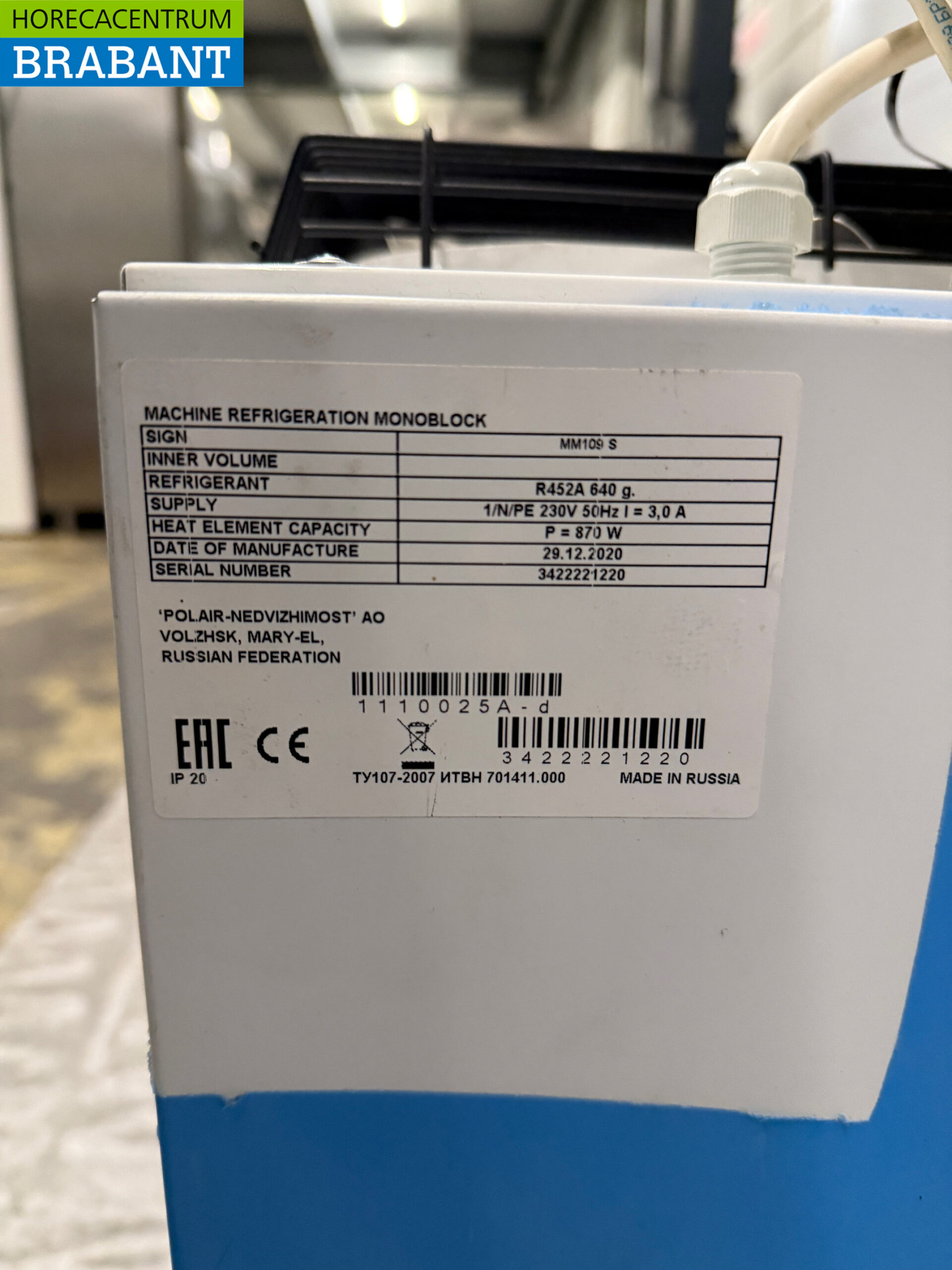 Polair Koelcelaggregaat Koelcel Insteekunit Monoblock Wandunit 8,7 m3 230V Horeca - Afbeelding 5