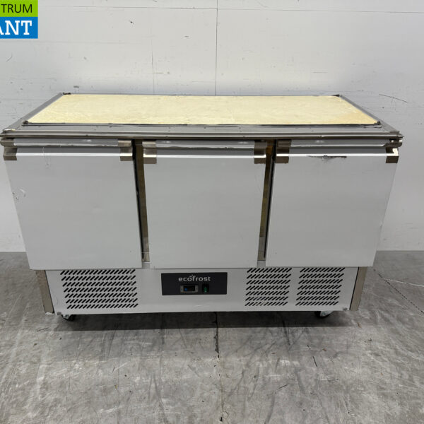 RVS Koelwerkbank 3 Deuren 137 cm 230V Horeca