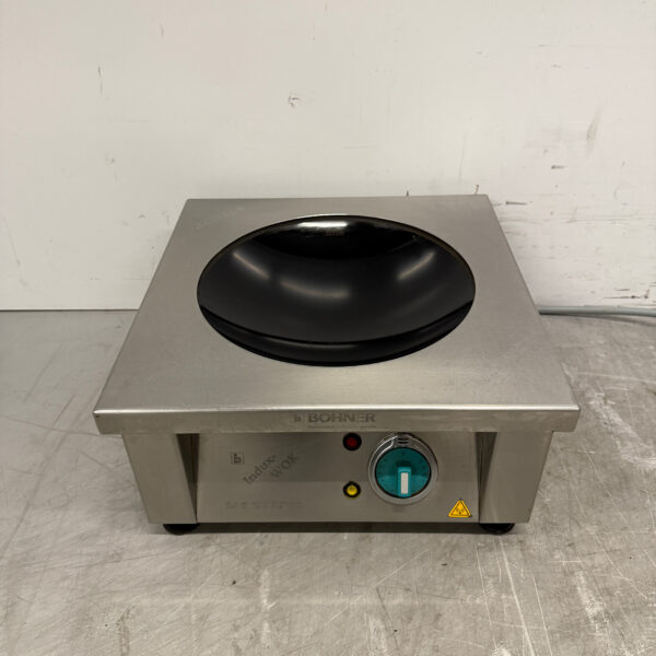 RVS Bohner Inductie Wok Wokplaat met wokpan 5 kW 400V Horeca