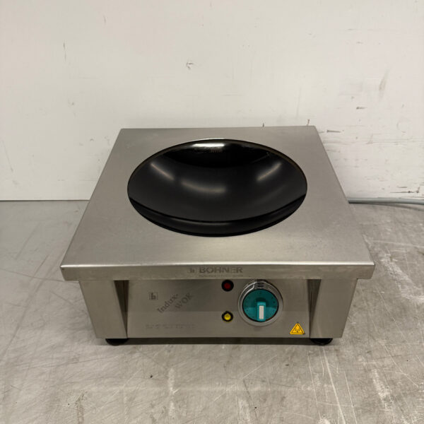 RVS Bohner Inductie Wok Wokplaat met wokpan 5 kW 400V Horeca