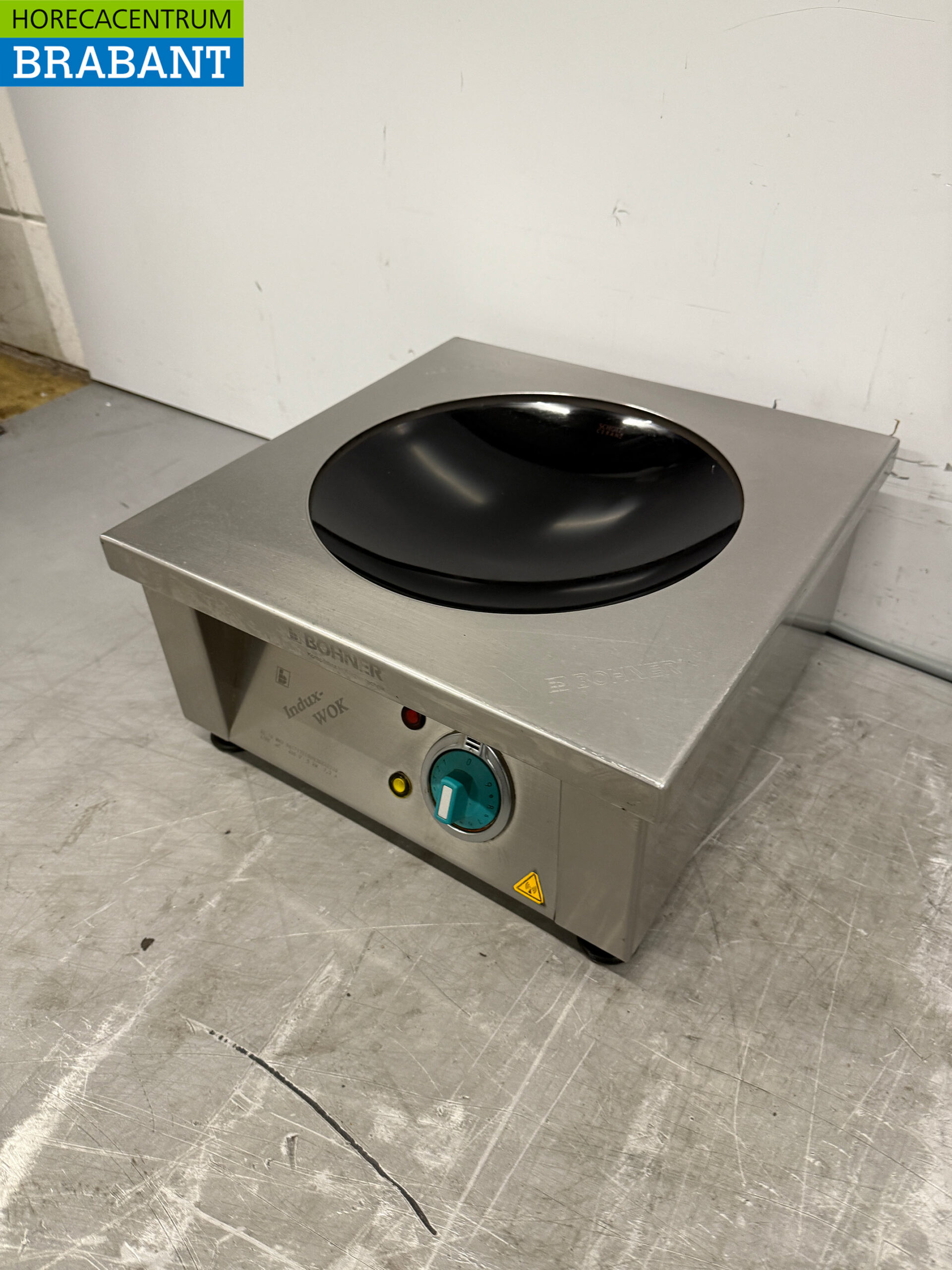 RVS Bohner Inductie Wok Wokplaat met wokpan 5 kW 400V Horeca - Afbeelding 2