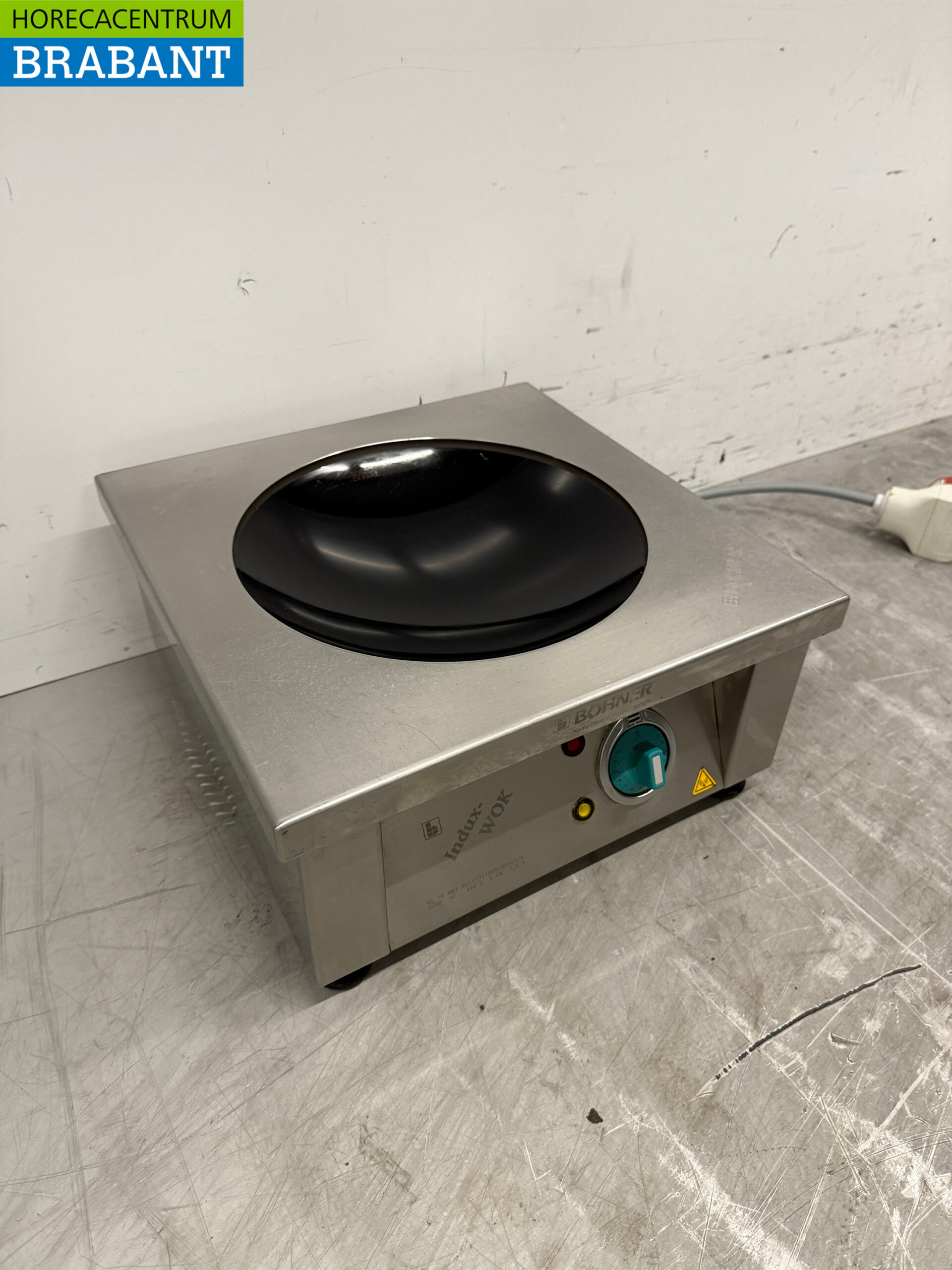 RVS Bohner Inductie Wok Wokplaat met wokpan 5 kW 400V Horeca - Afbeelding 3