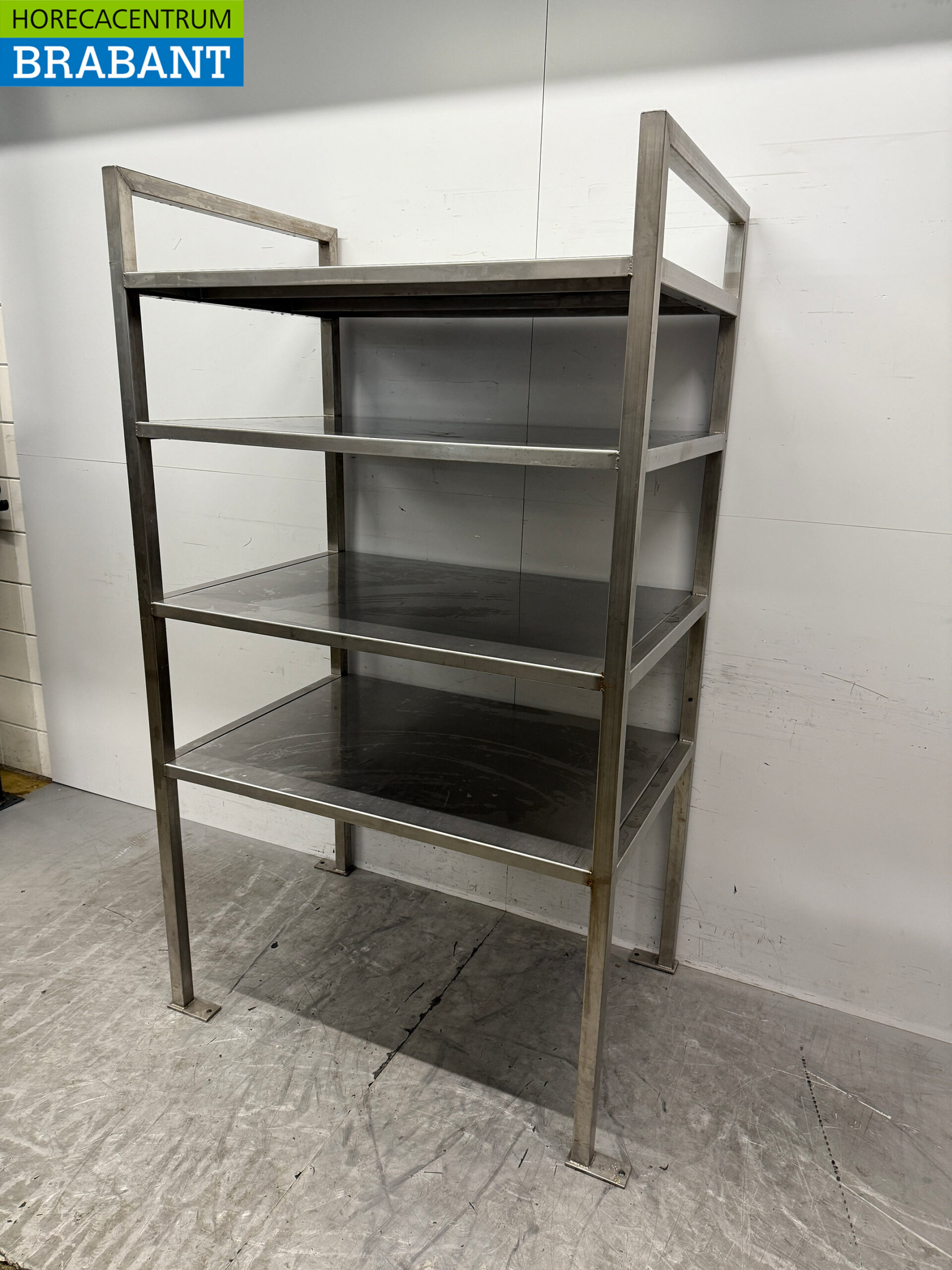 RVS Opbergrek Rek Stelling 115,5 x 80 x 200 cm Horeca - Afbeelding 3