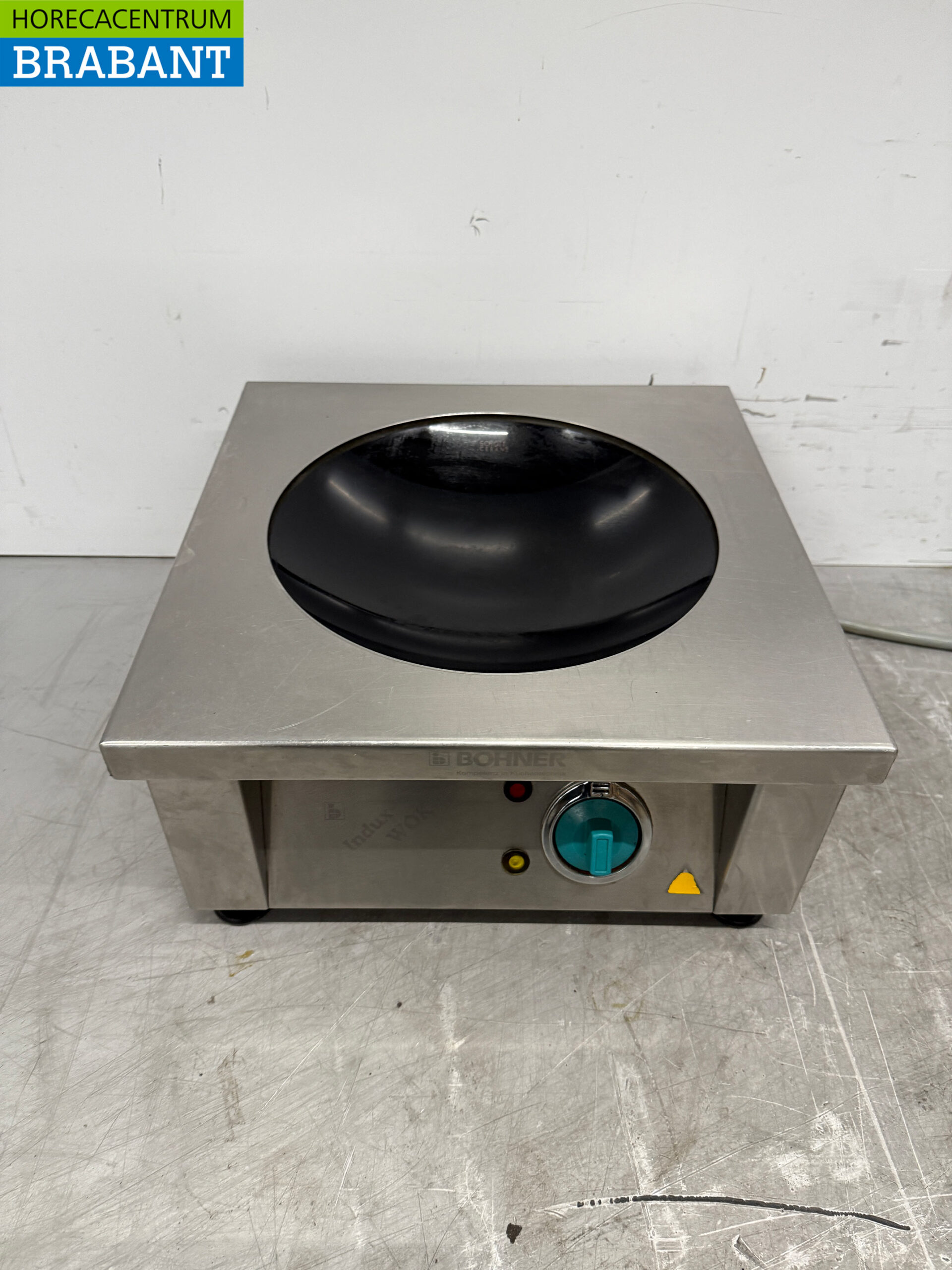 RVS Bohner Inductie Wok Wokplaat met wokpan 5 kW 400V Horeca